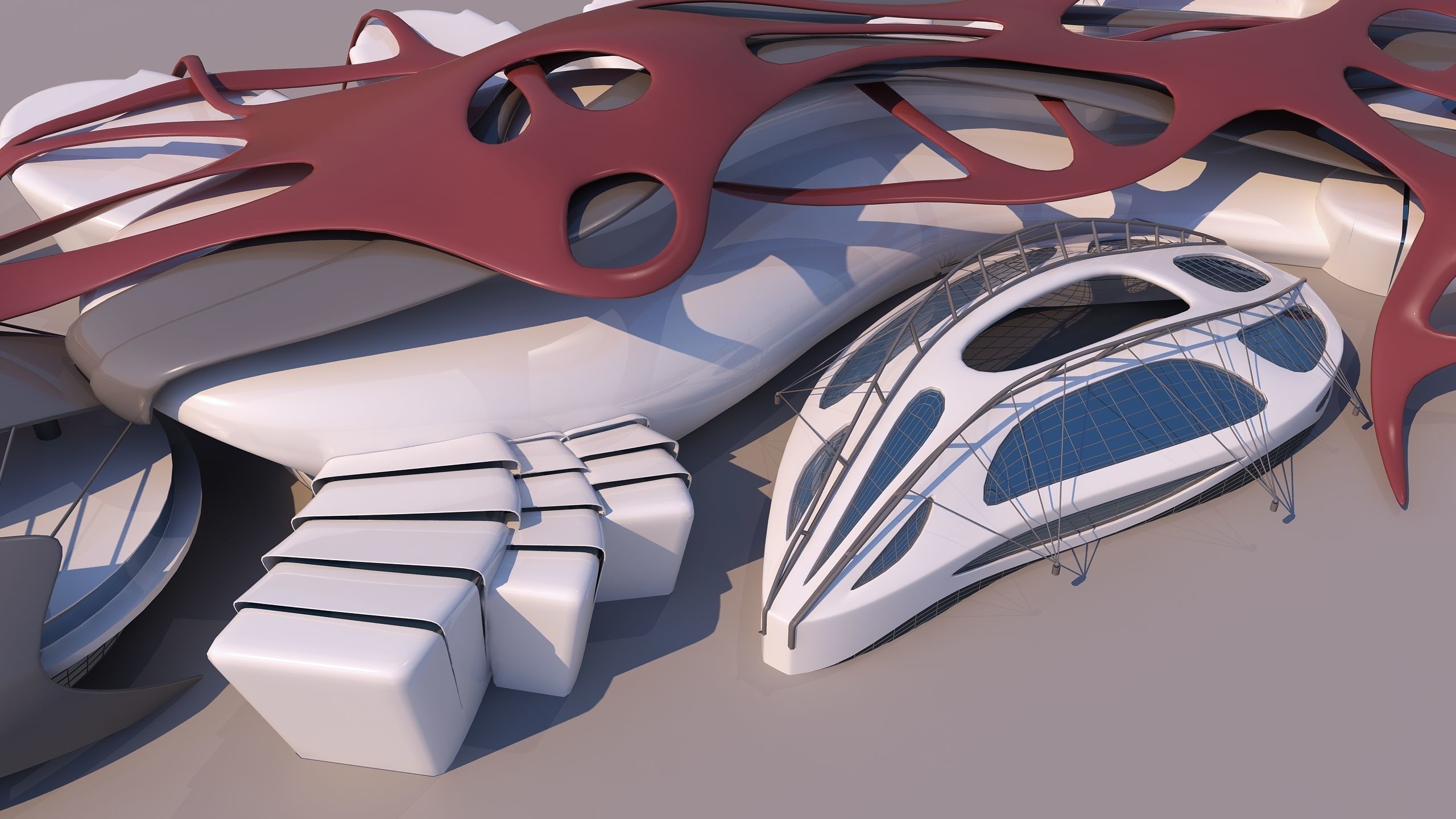 0121 - Organic Building 3D model_5