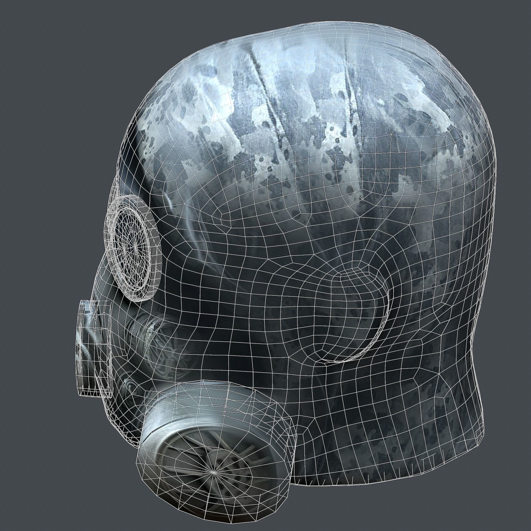 Helmet 3d model military combat Military Low-poly  Low-poly 3D model_6
