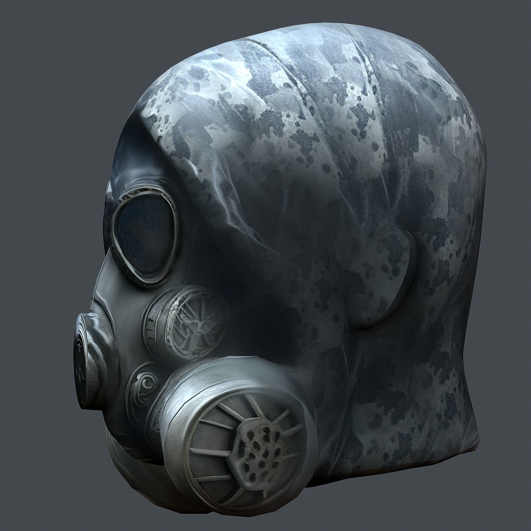 Helmet 3d model military combat Military Low-poly  Low-poly 3D model_3
