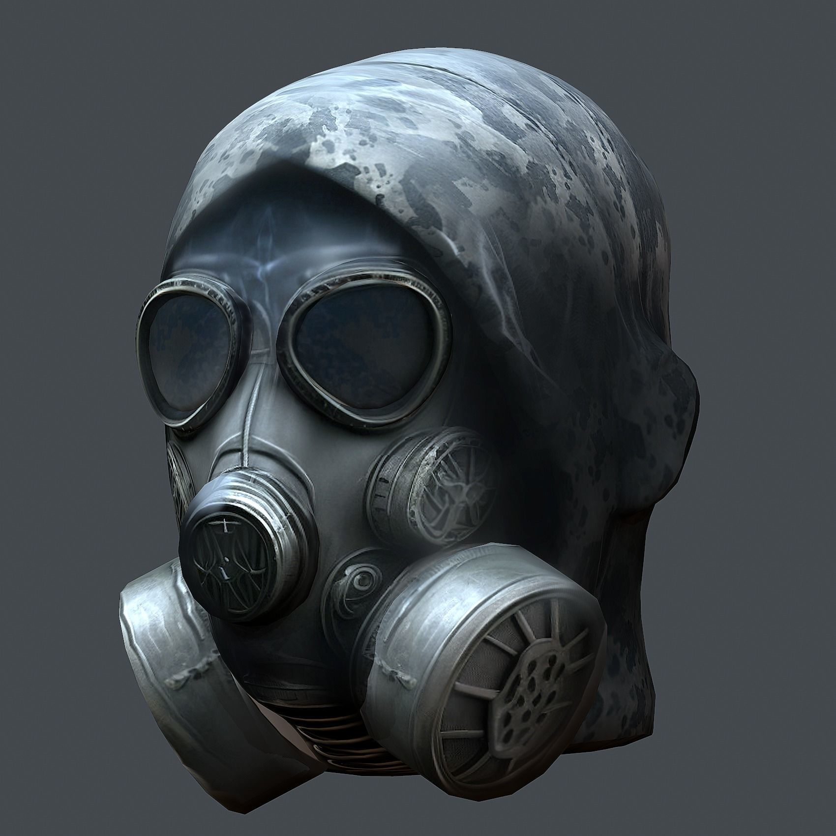 Helmet 3d model military combat Military Low-poly  Low-poly 3D model_2