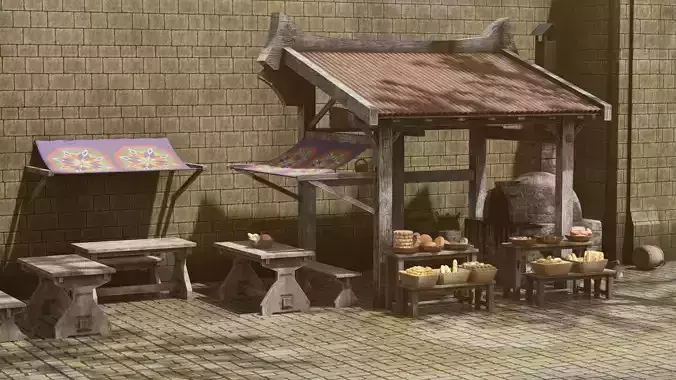 Medieval Bakery Shop