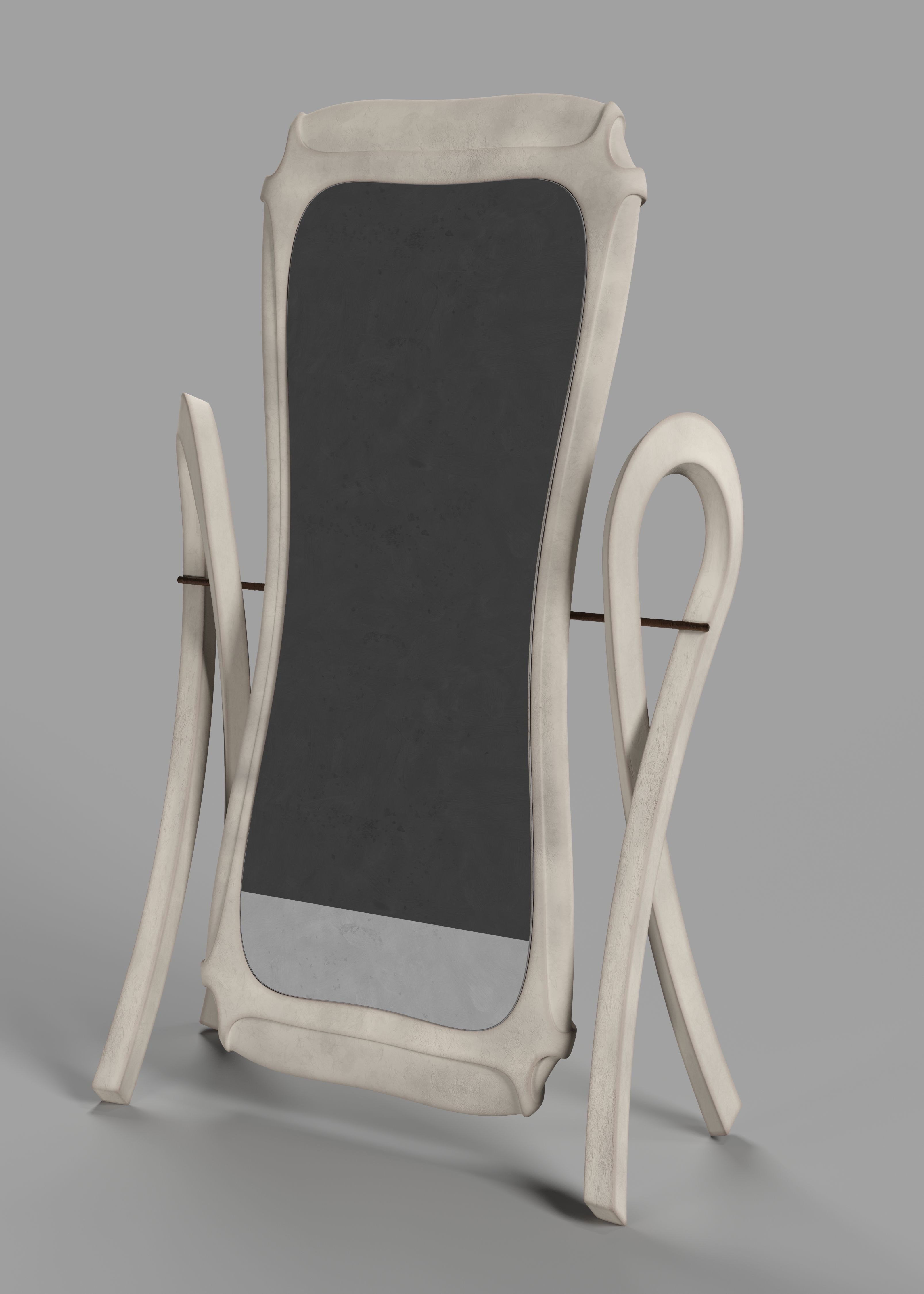 Retro Cheval Glass Free 3D model_2