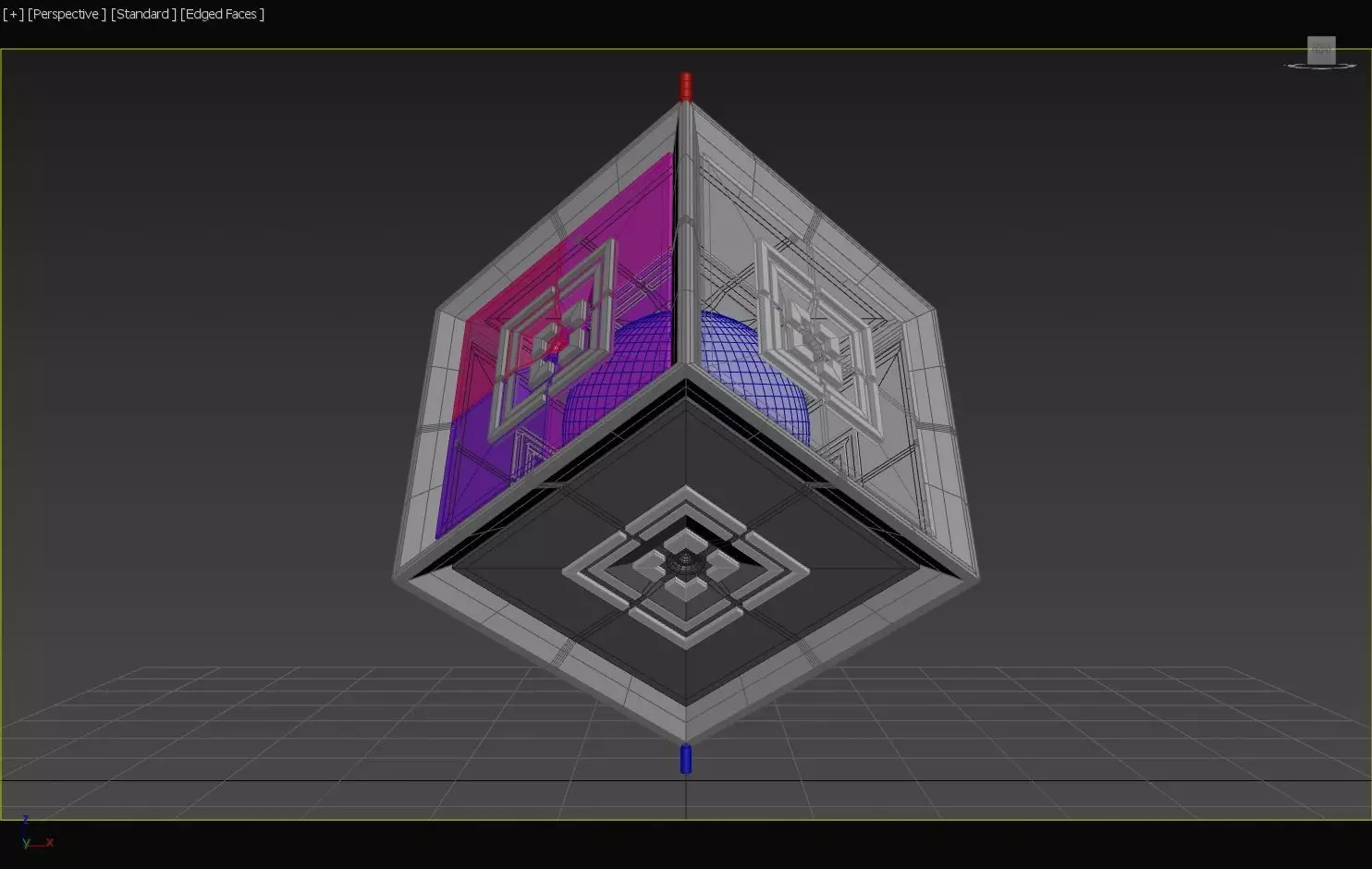 6D Quadratic MOSFET - Transistor Core - Concept 3D model_0