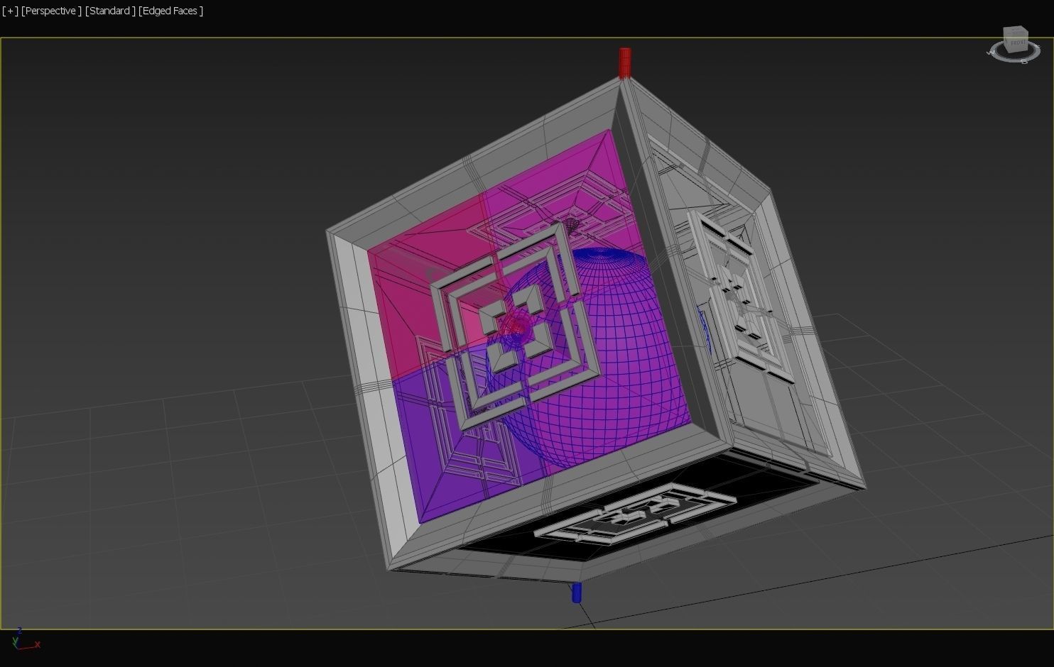 6D Quadratic MOSFET - Transistor Core - Concept 3D model_9