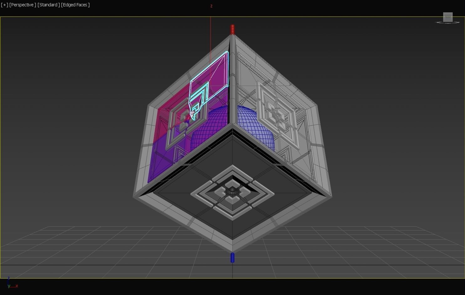 6D Quadratic MOSFET - Transistor Core - Concept 3D model_3