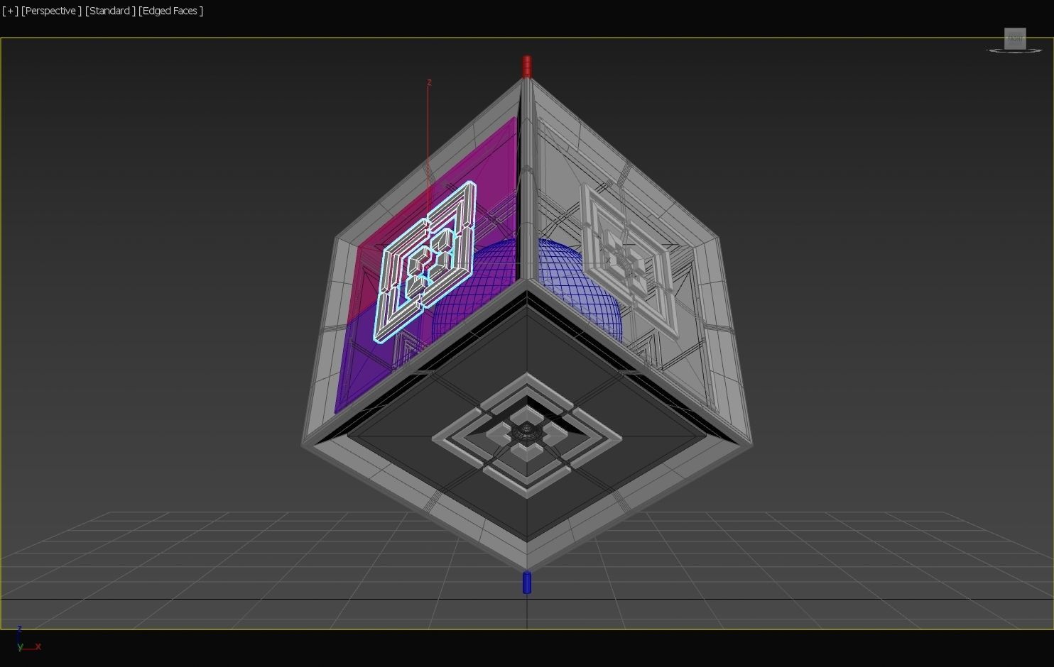 6D Quadratic MOSFET - Transistor Core - Concept 3D model_6