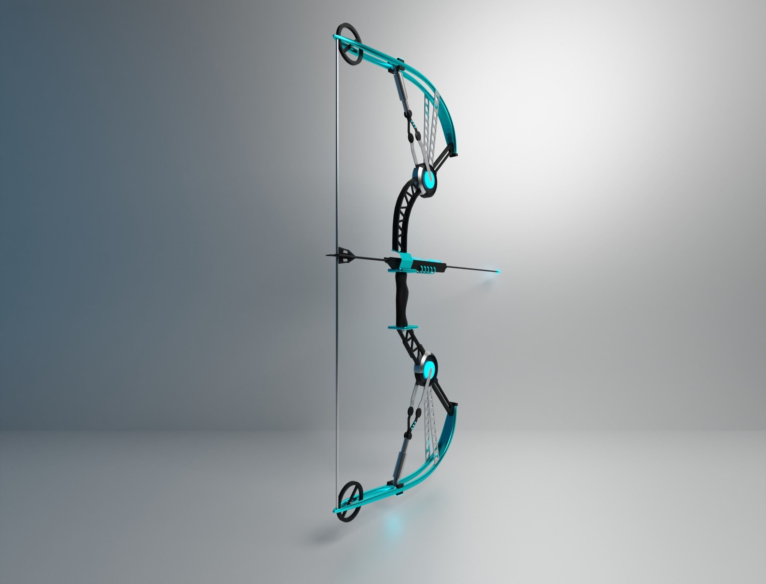 High Tech Bow LightArrowWeapon - LAW 3D Model 3D model_2