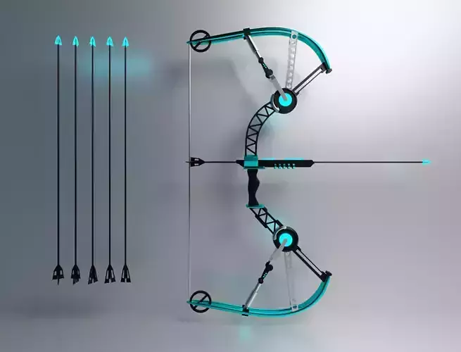  High Tech Bow LightArrowWeapon - LAW 3D Model 3D model
