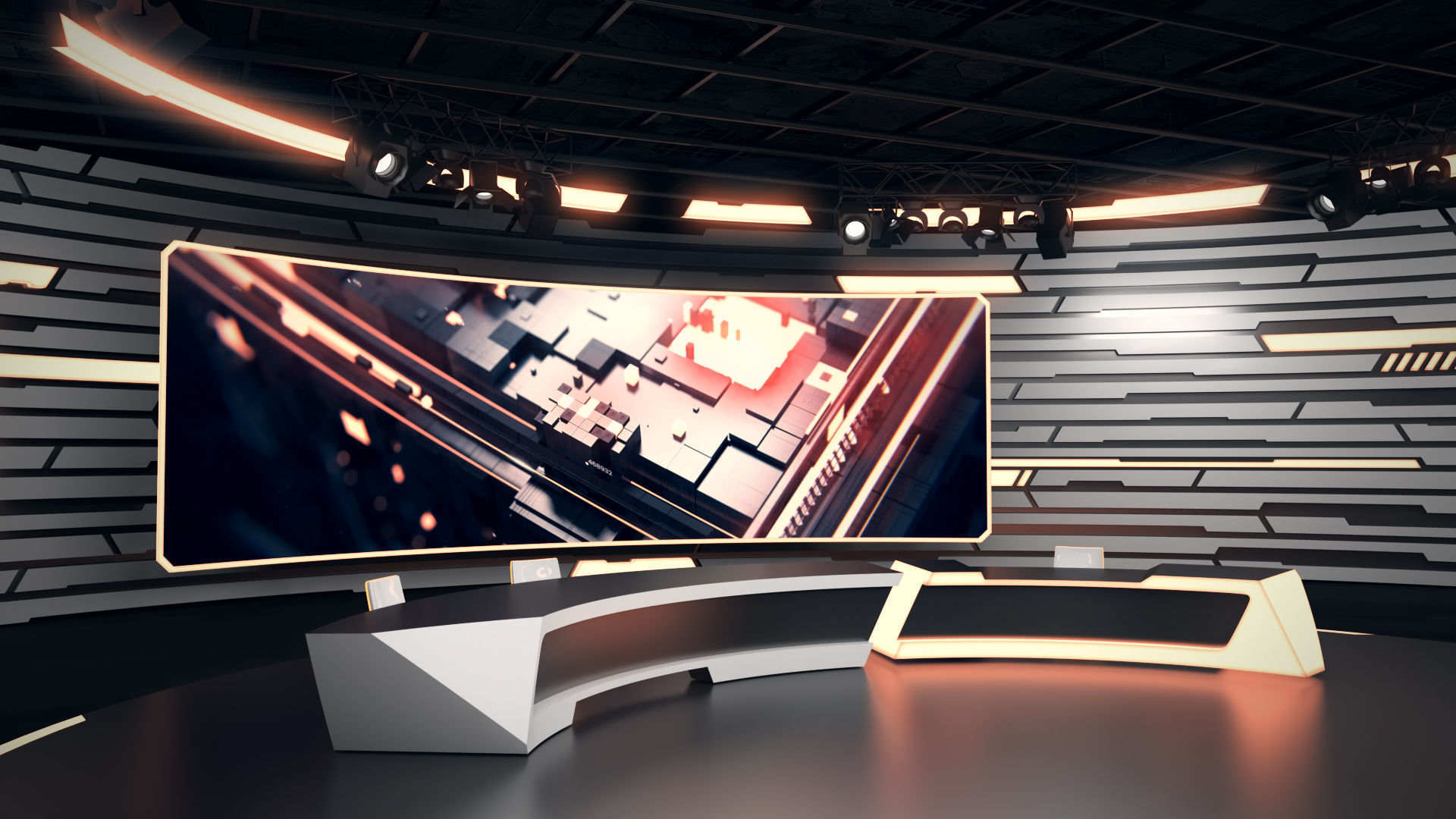 Virtual Studio 34 PBR Low-poly 3D model_2