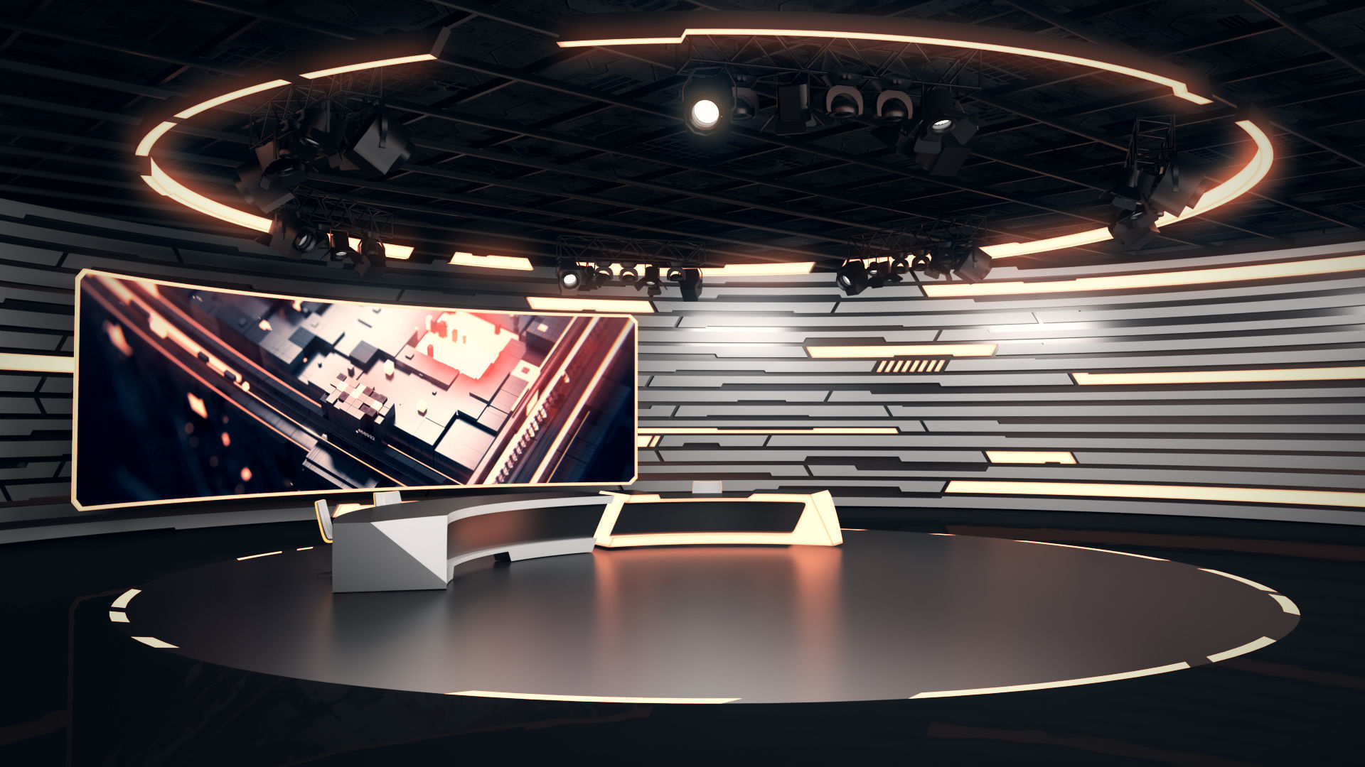 Virtual Studio 34 PBR Low-poly 3D model_1