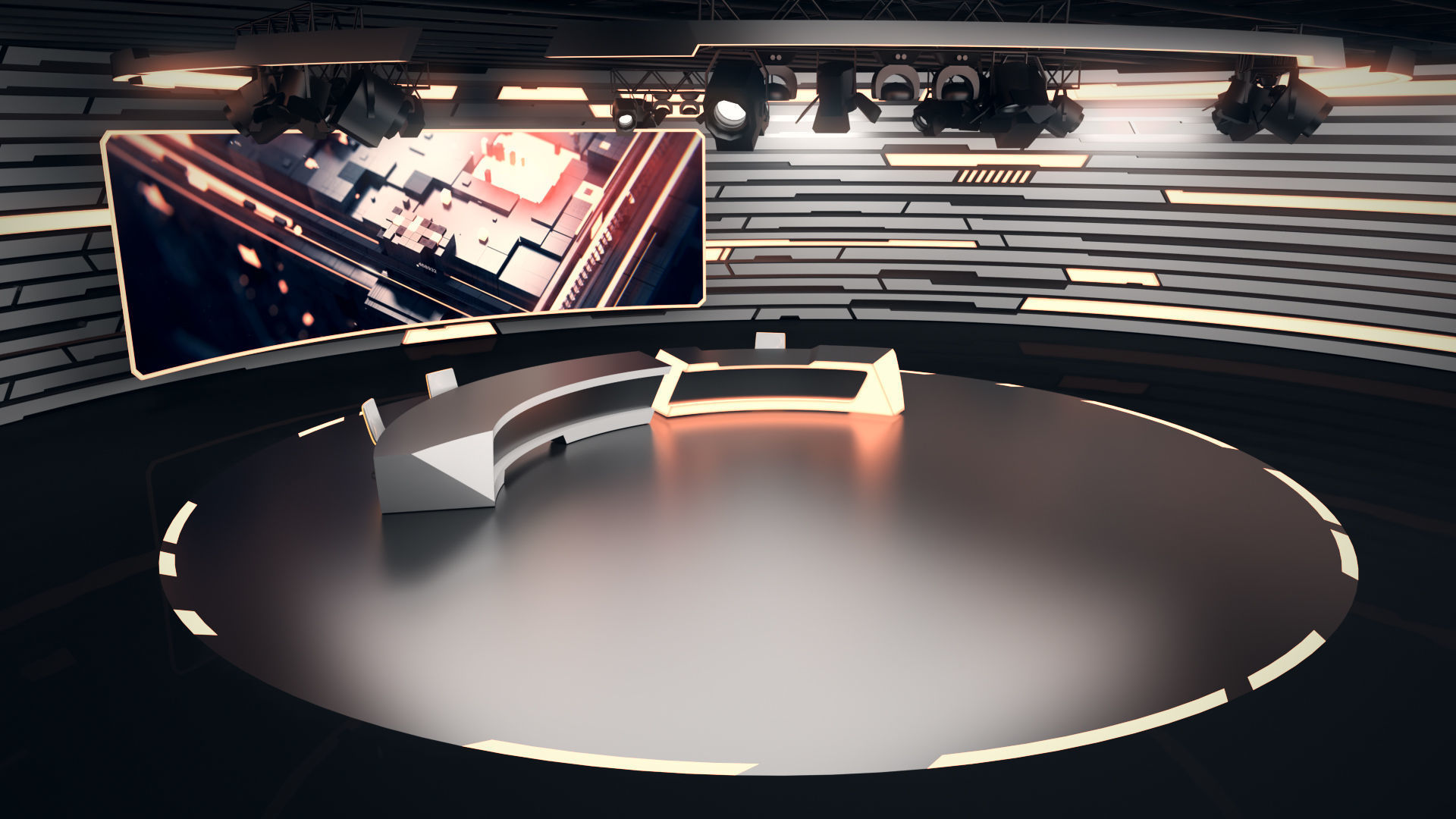 Virtual Studio 34 PBR Low-poly 3D model_6