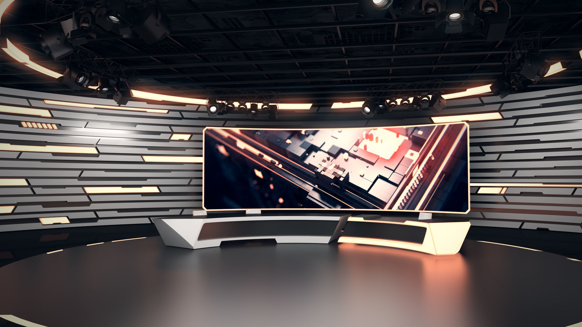 Virtual Studio 34 PBR Low-poly 3D model_11