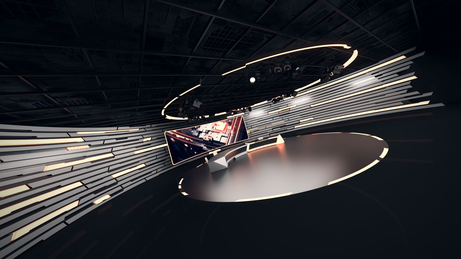 Virtual Studio 34 PBR Low-poly 3D model_10