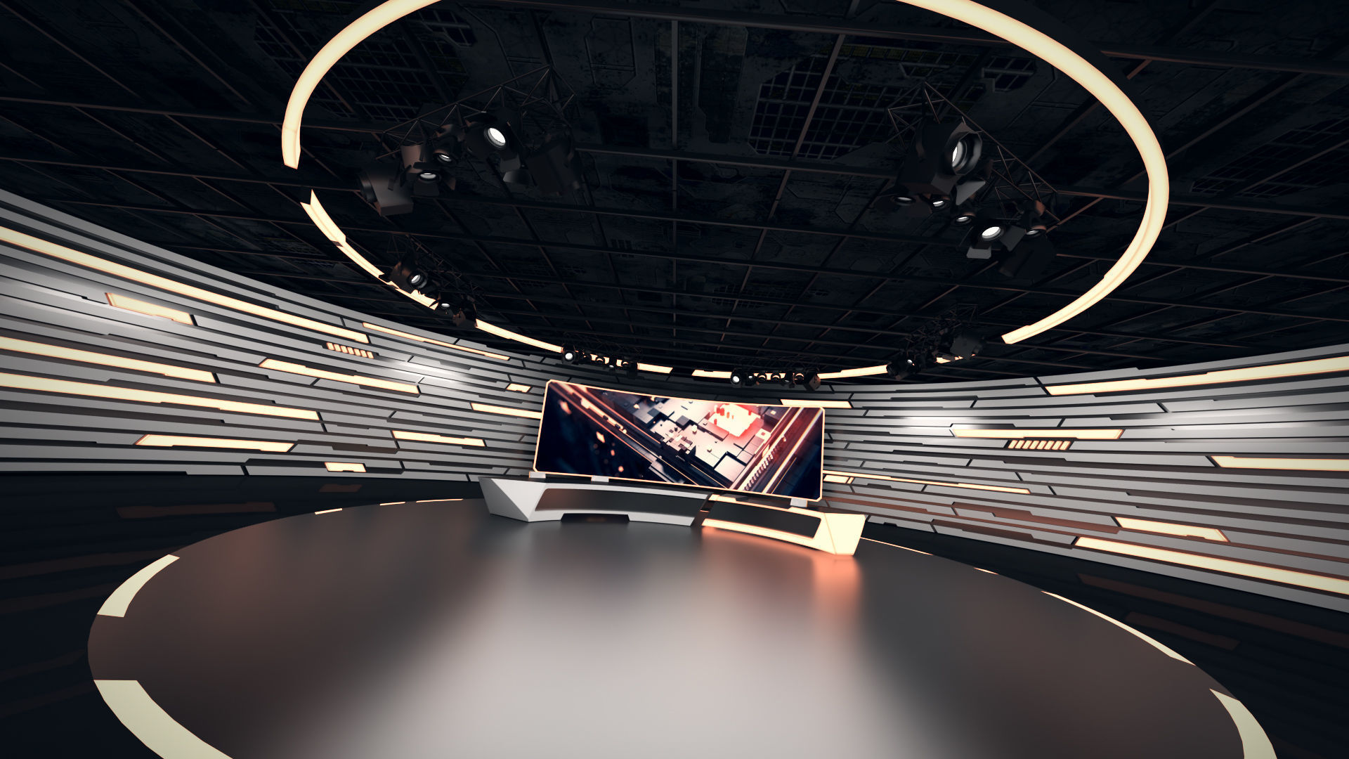 Virtual Studio 34 PBR Low-poly 3D model_9