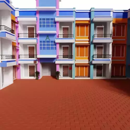 Gokuldham Society 3D model