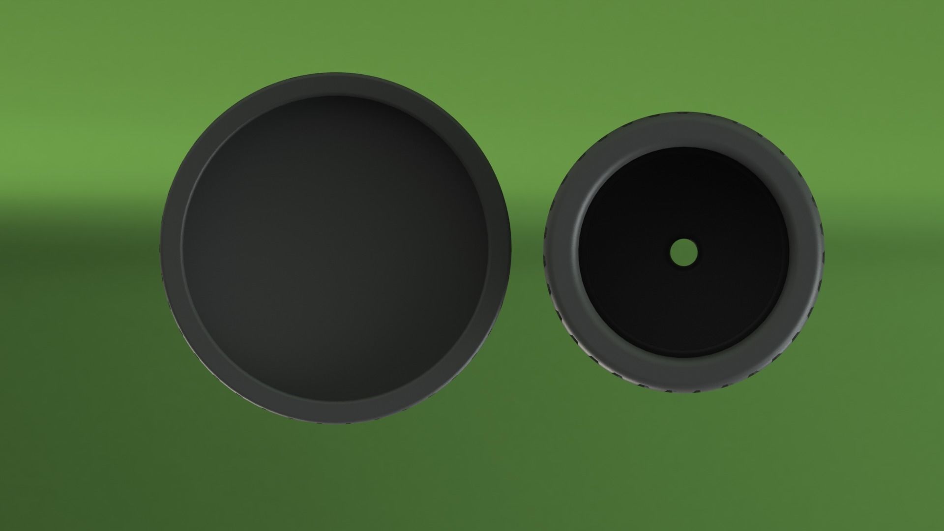 Flowerpot1 planter with plant inside 3D print model_7