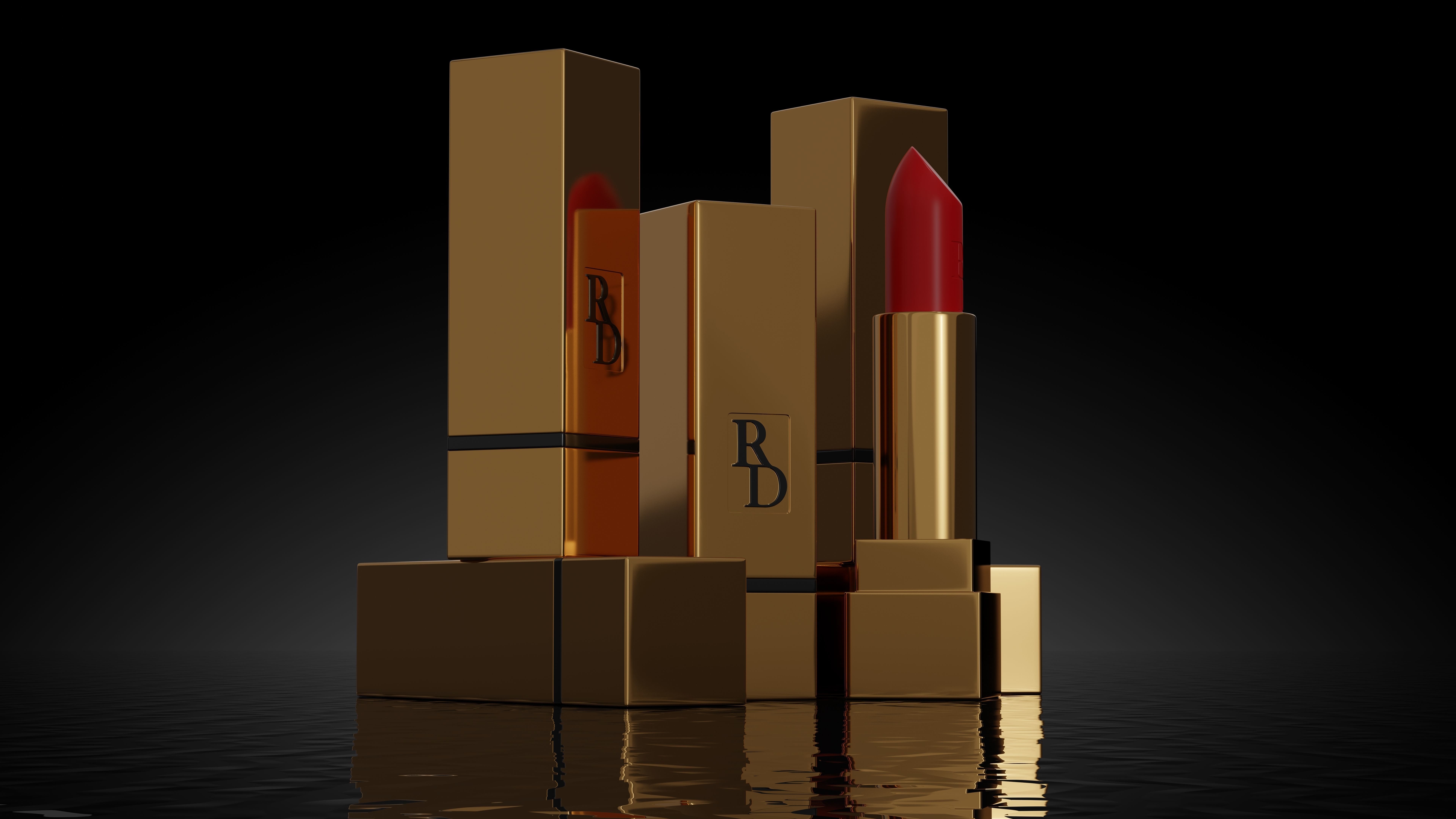 Lipstick 3D model_2