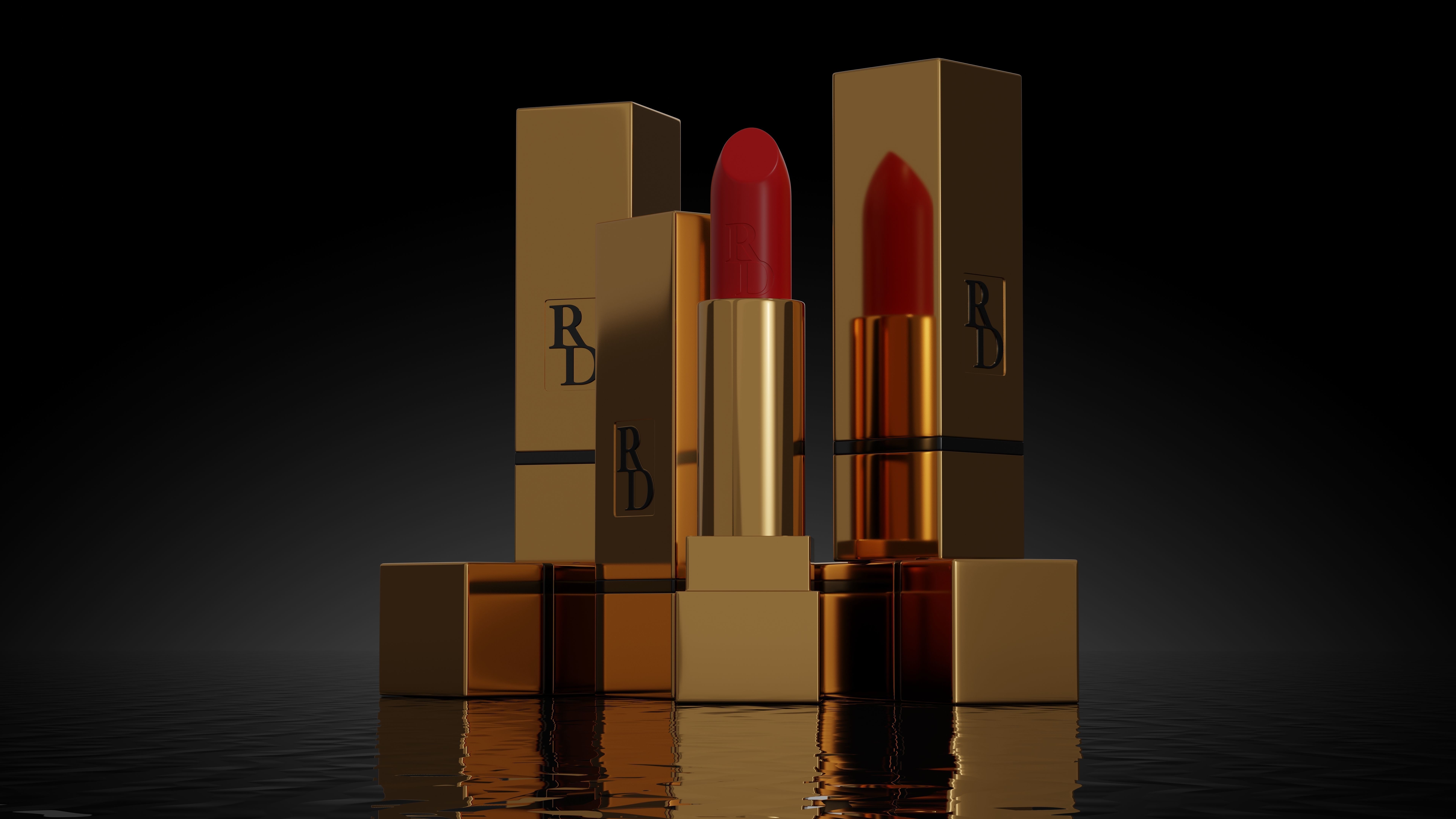 Lipstick 3D model_7