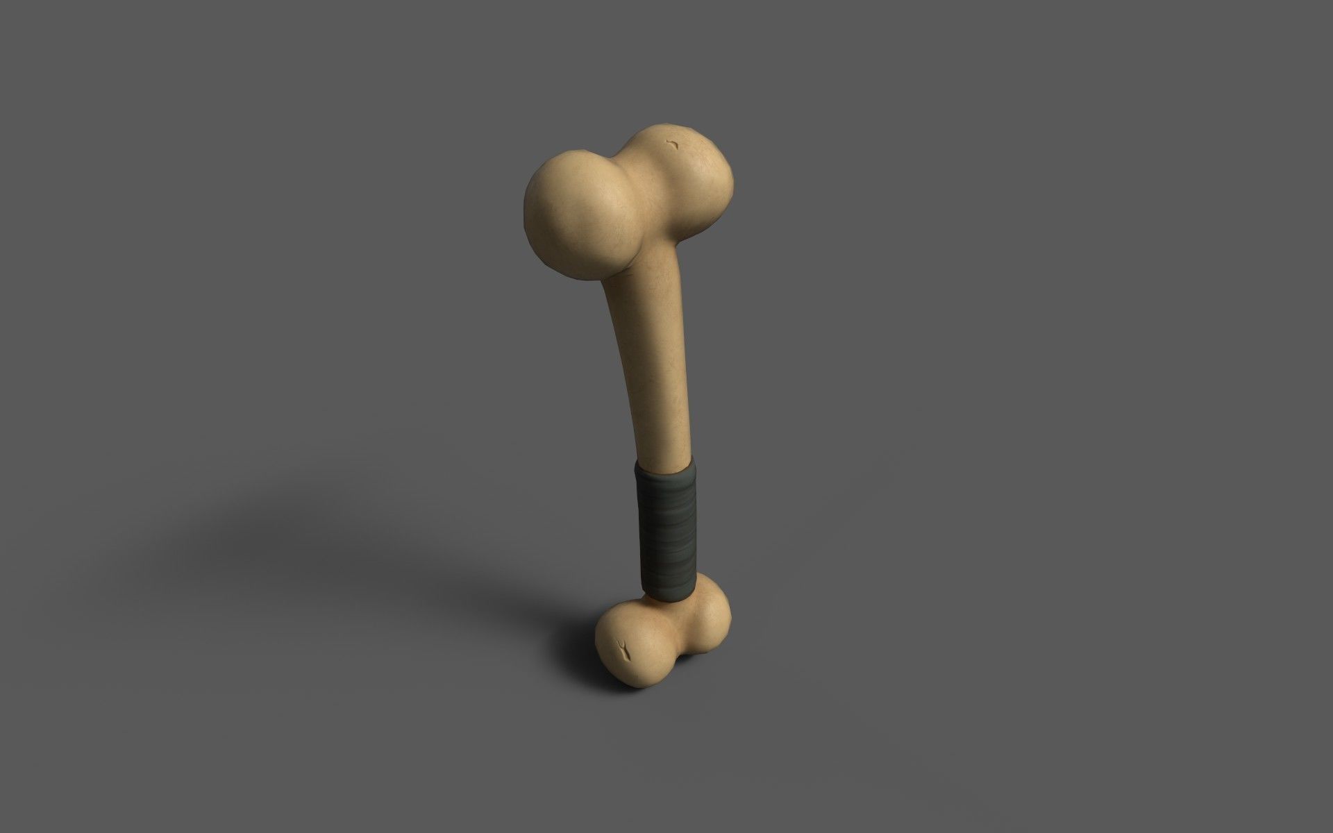 Cudgels wooden stick Low-poly 3D model_5