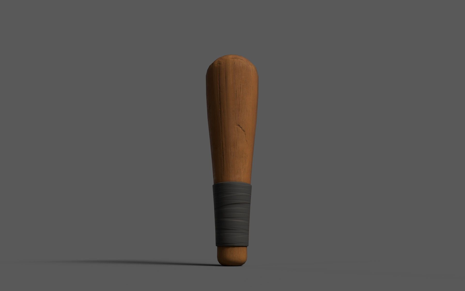 Cudgels wooden stick Low-poly 3D model_8