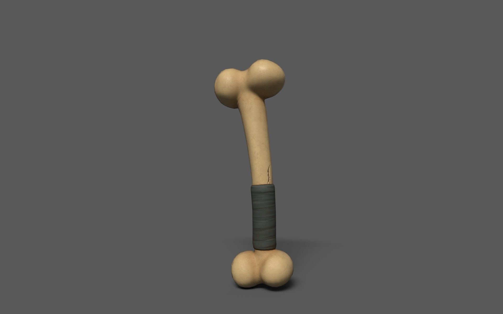 Cudgels wooden stick Low-poly 3D model_6