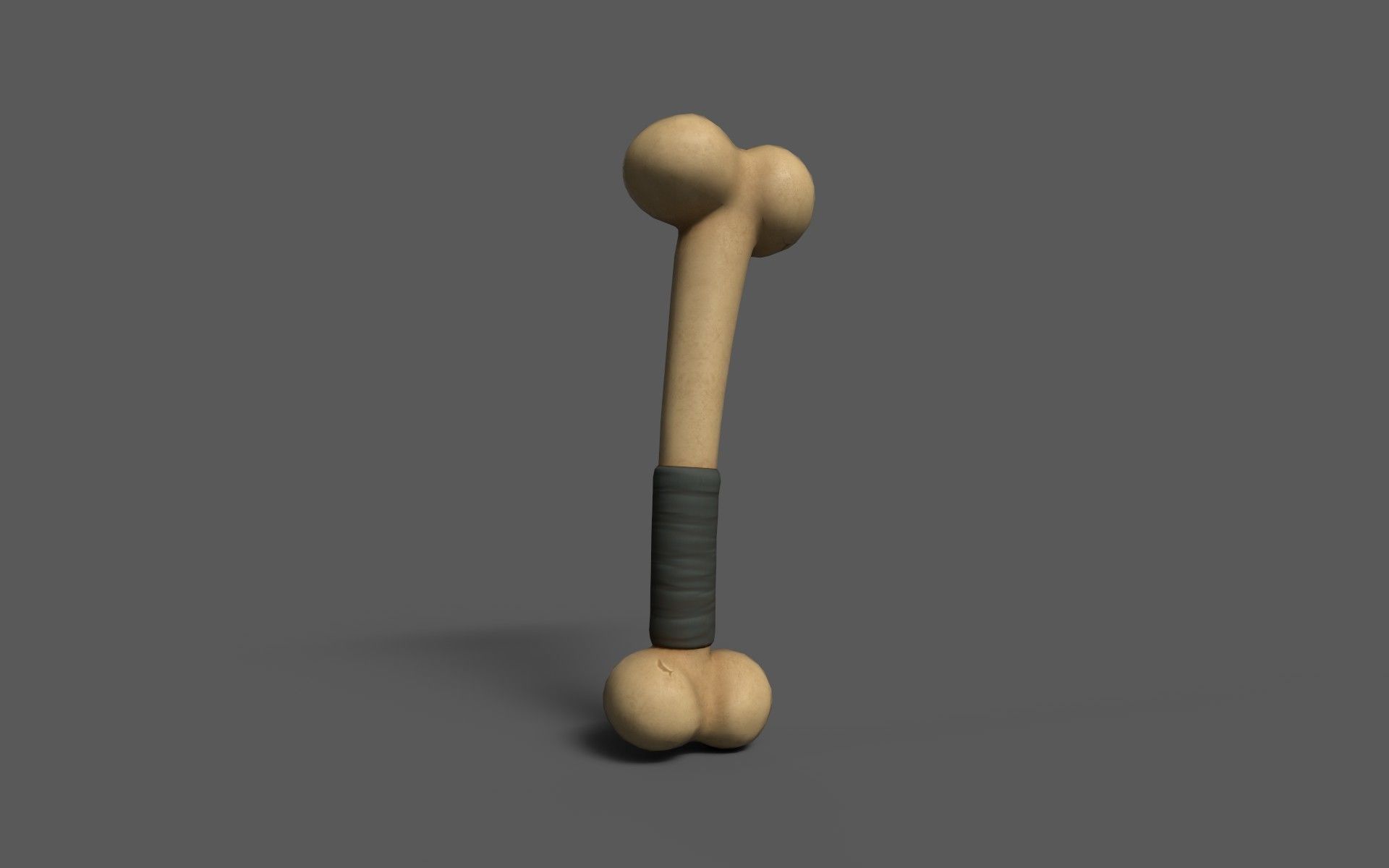 Cudgels wooden stick Low-poly 3D model_4