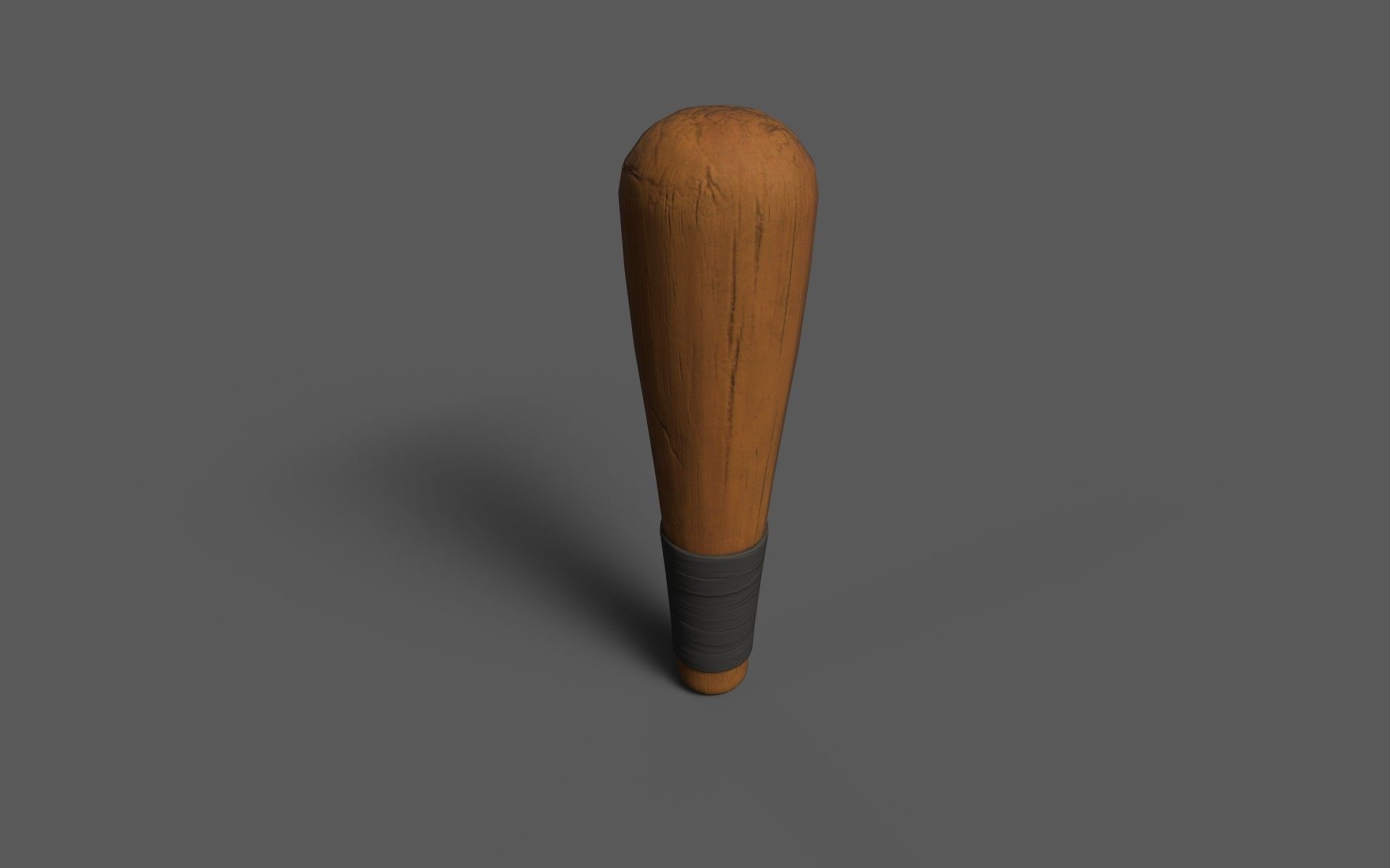 Cudgels wooden stick Low-poly 3D model_10