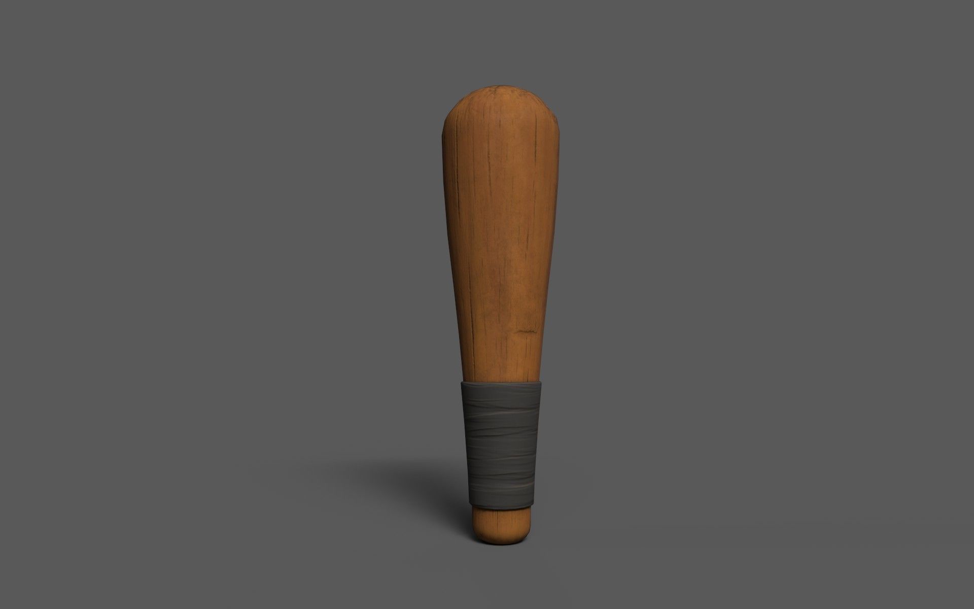 Cudgels wooden stick Low-poly 3D model_9