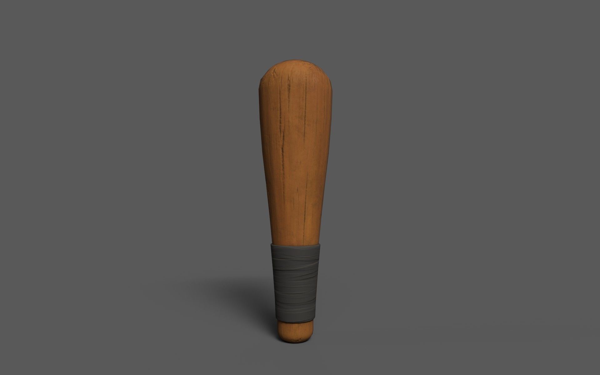 Cudgels wooden stick Low-poly 3D model_7