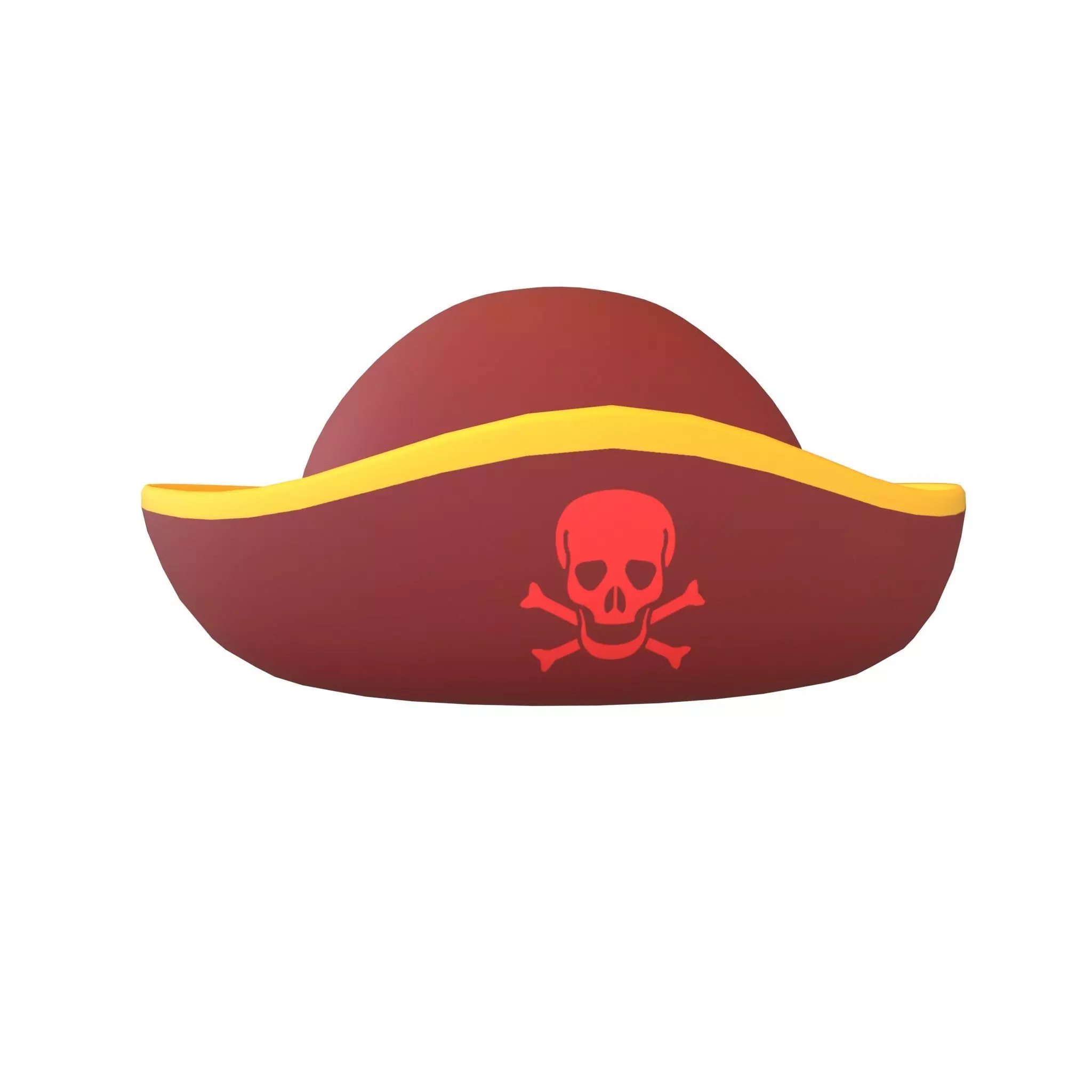 Pirate Hat V1 003 Low-poly 3D model_0