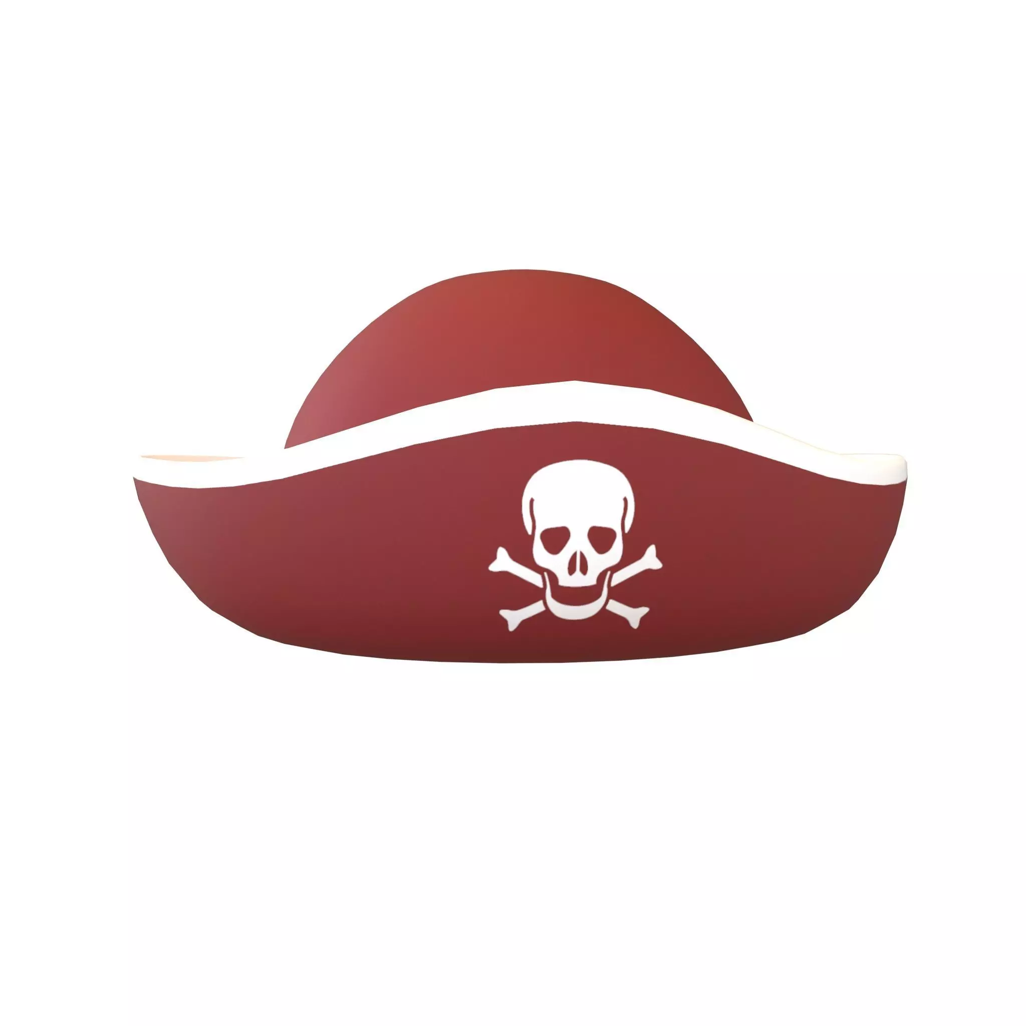 Pirate Hat V1 004 Low-poly 3D model_0