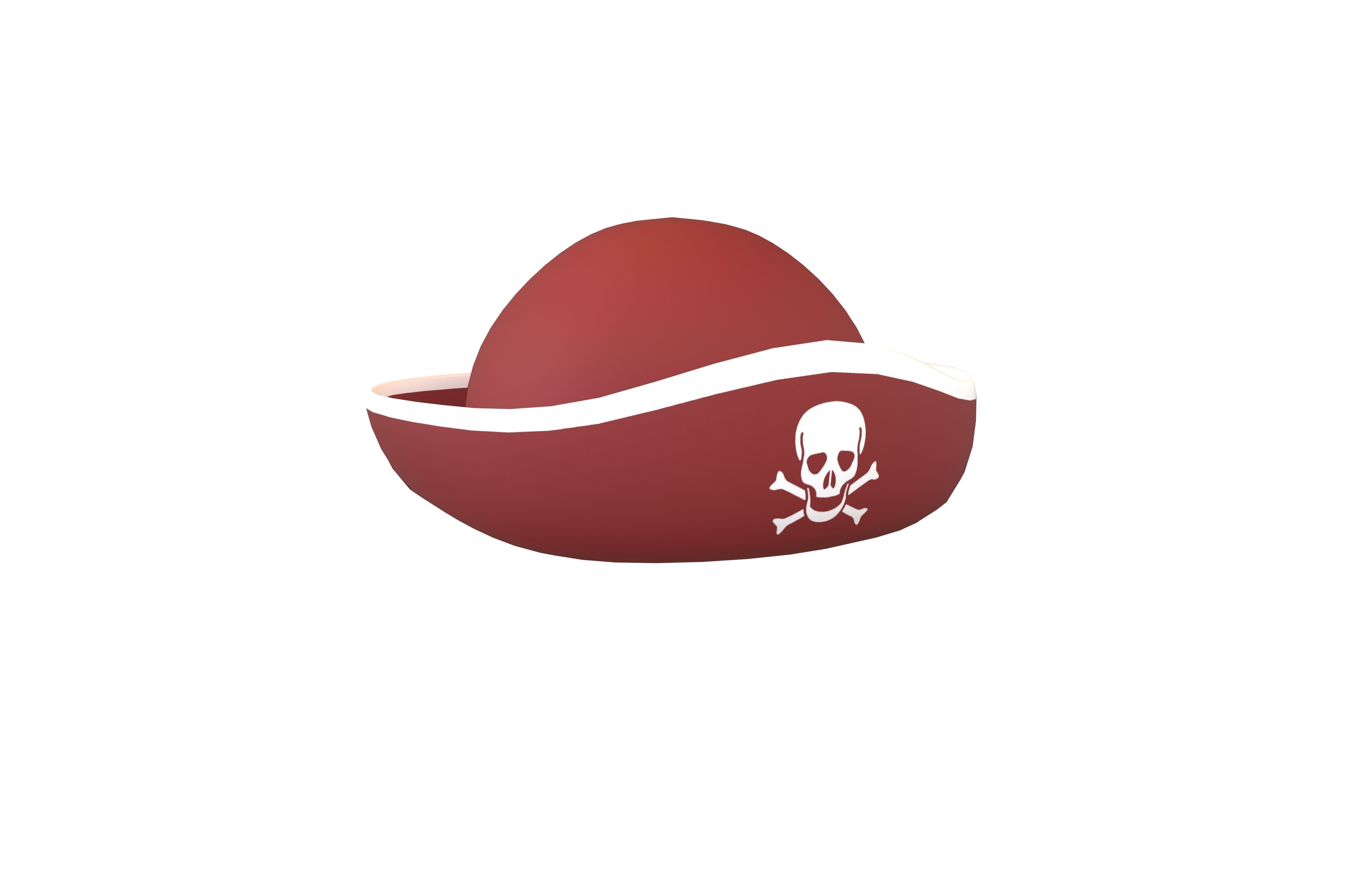 Pirate Hat V1 004 Low-poly 3D model_1