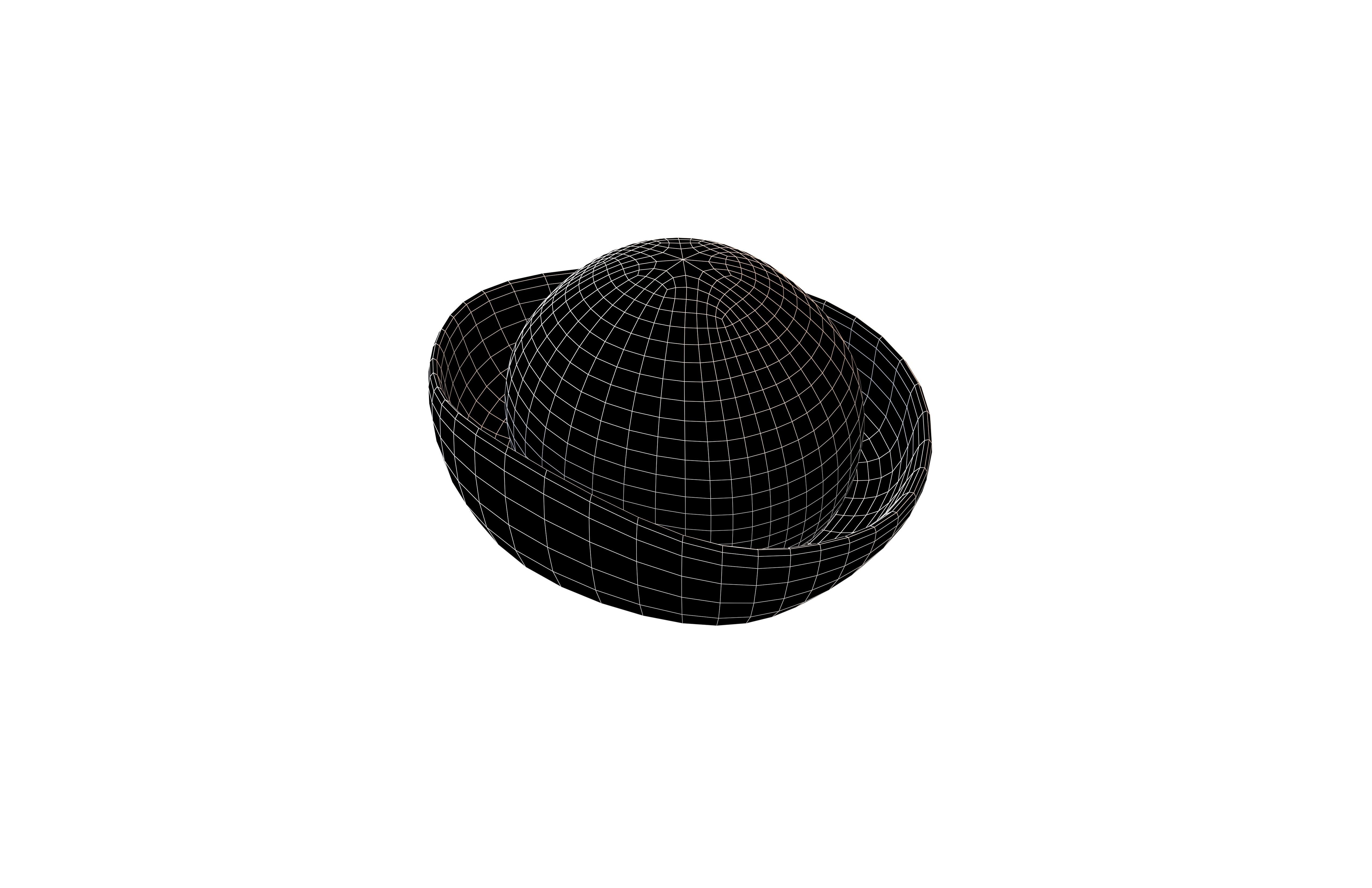 Pirate Hat V1 004 Low-poly 3D model_6