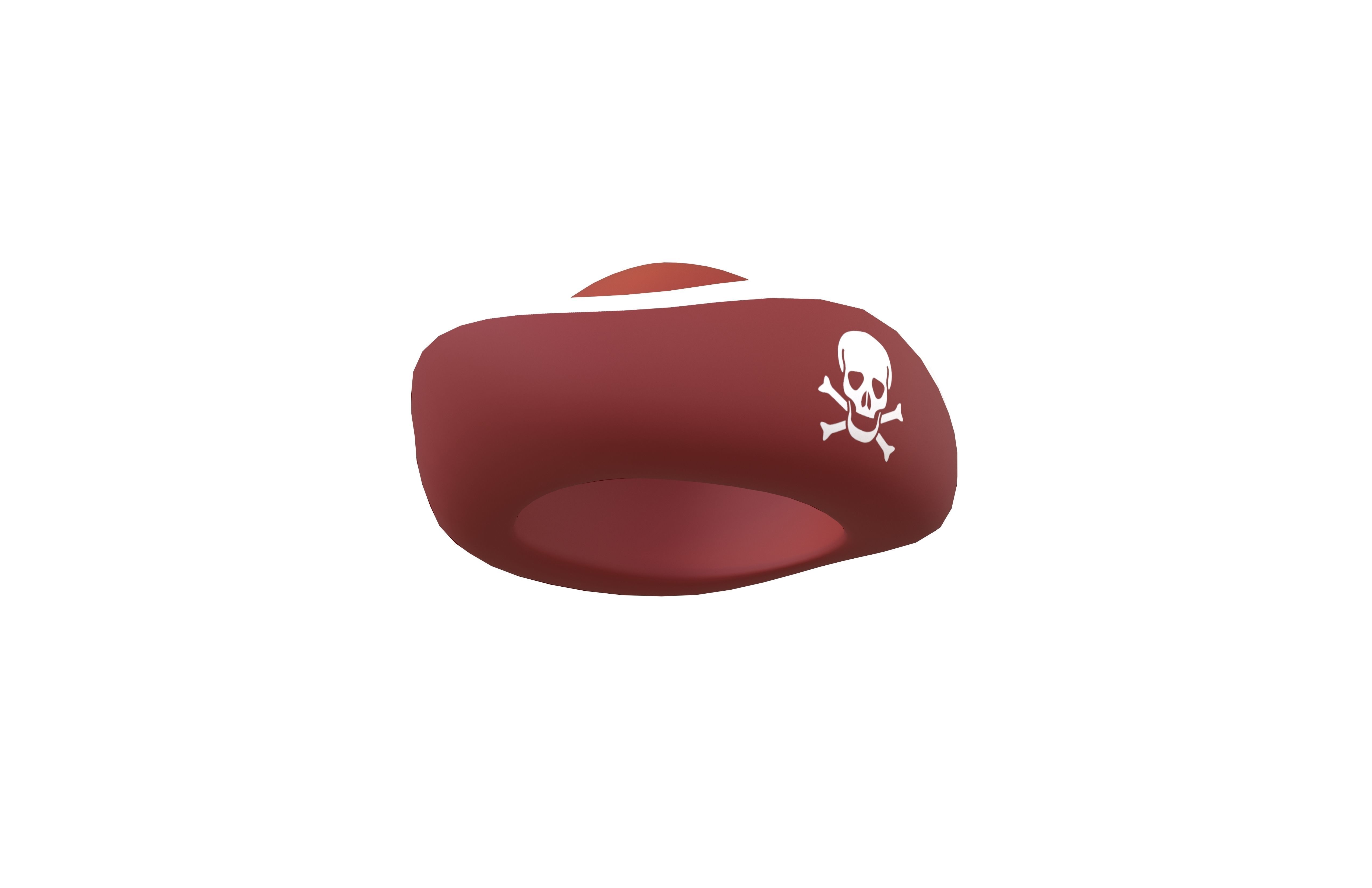 Pirate Hat V1 004 Low-poly 3D model_3