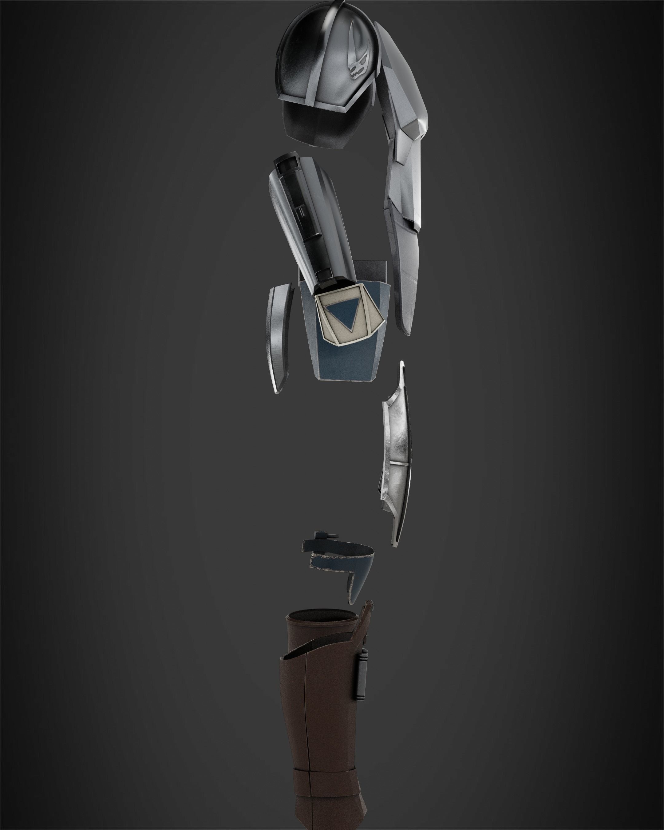 The Mandalorian Mando Armor for Cosplay 3D print model_8