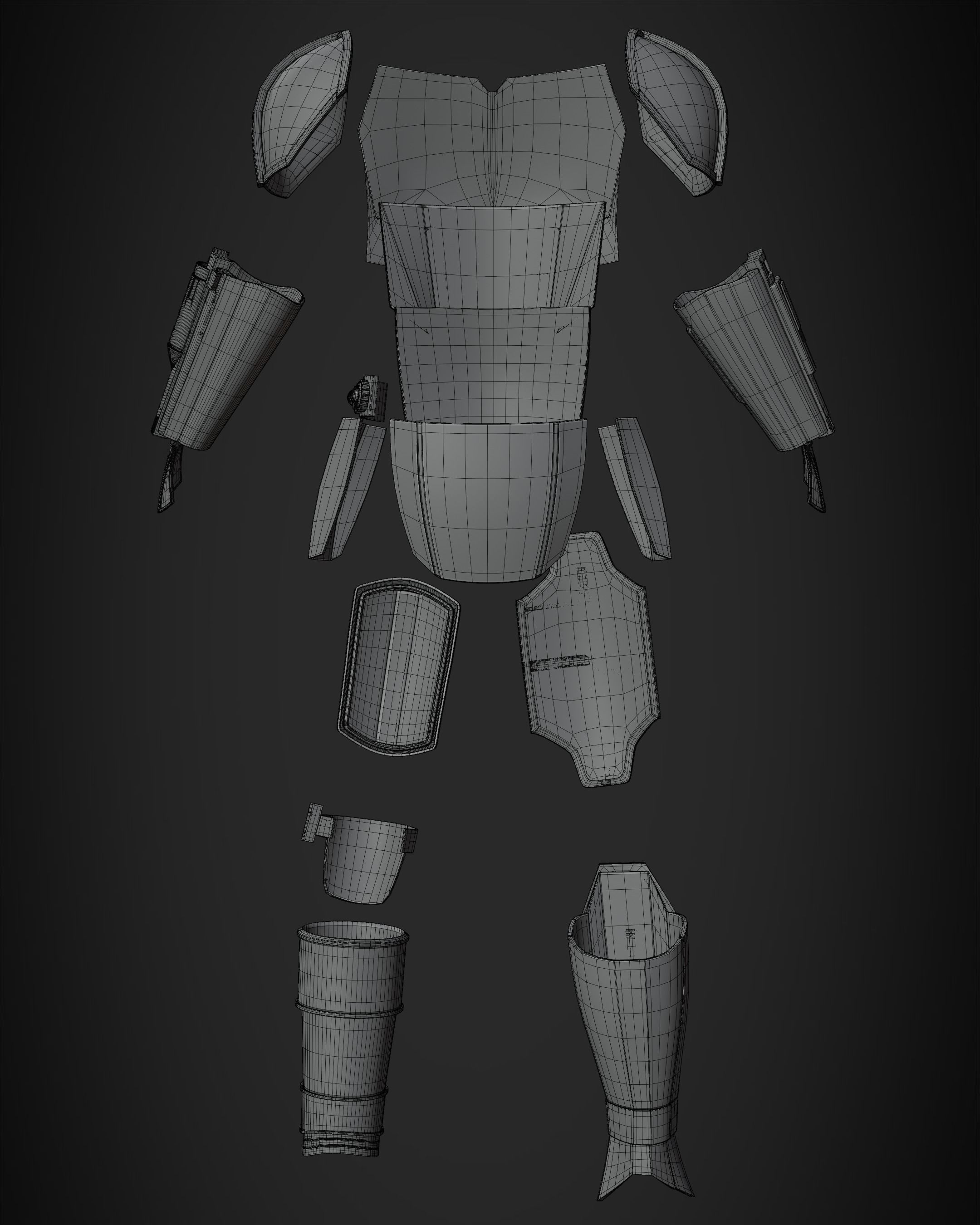 The Mandalorian Mando Armor for Cosplay 3D print model_14