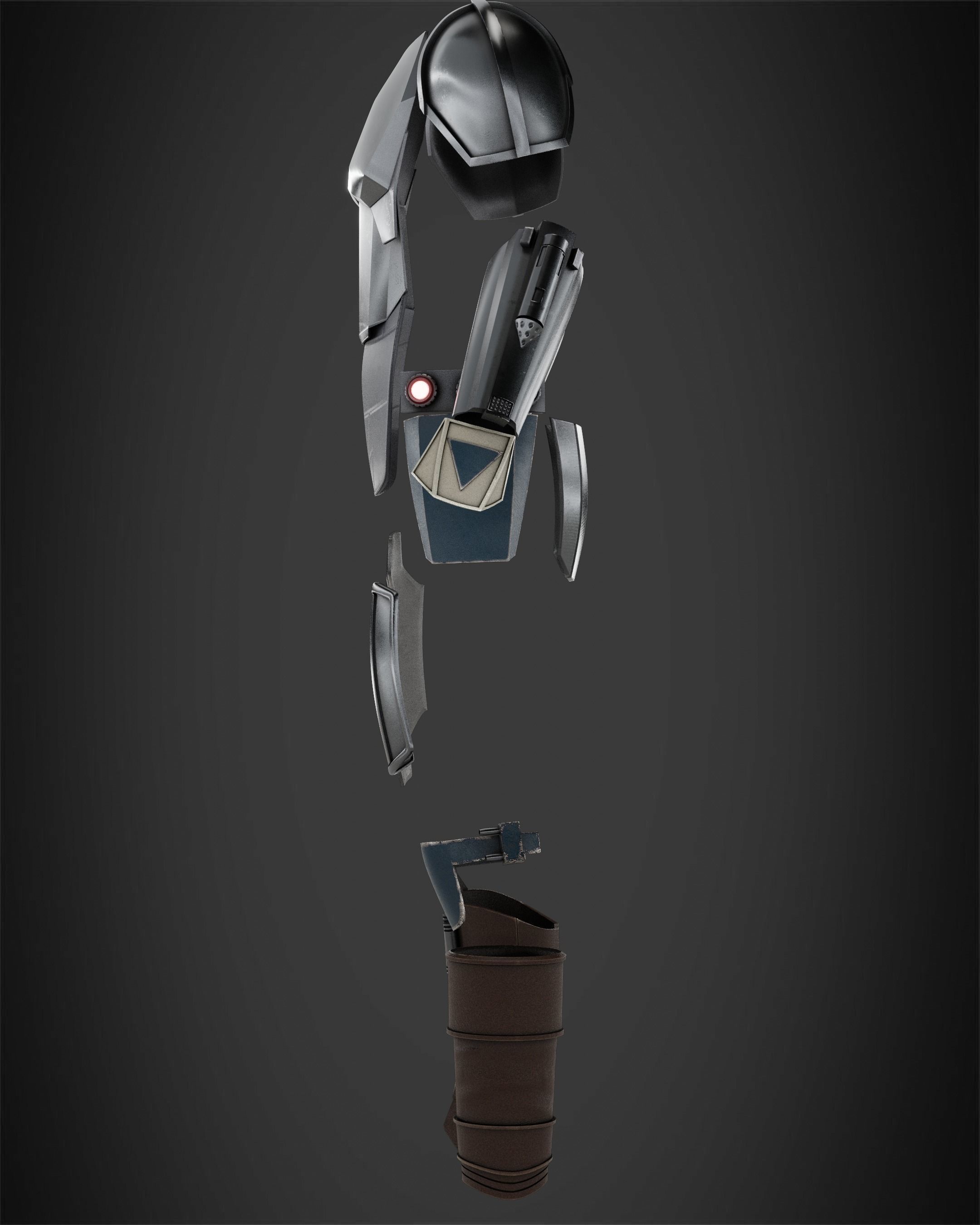 The Mandalorian Mando Armor for Cosplay 3D print model_4