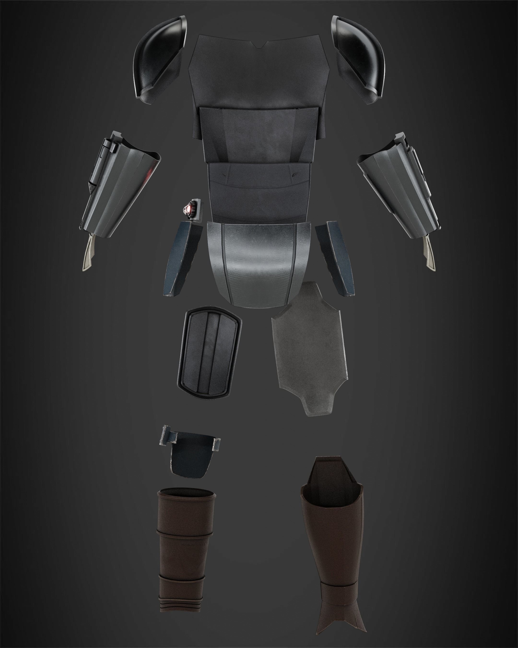The Mandalorian Mando Armor for Cosplay 3D print model_6