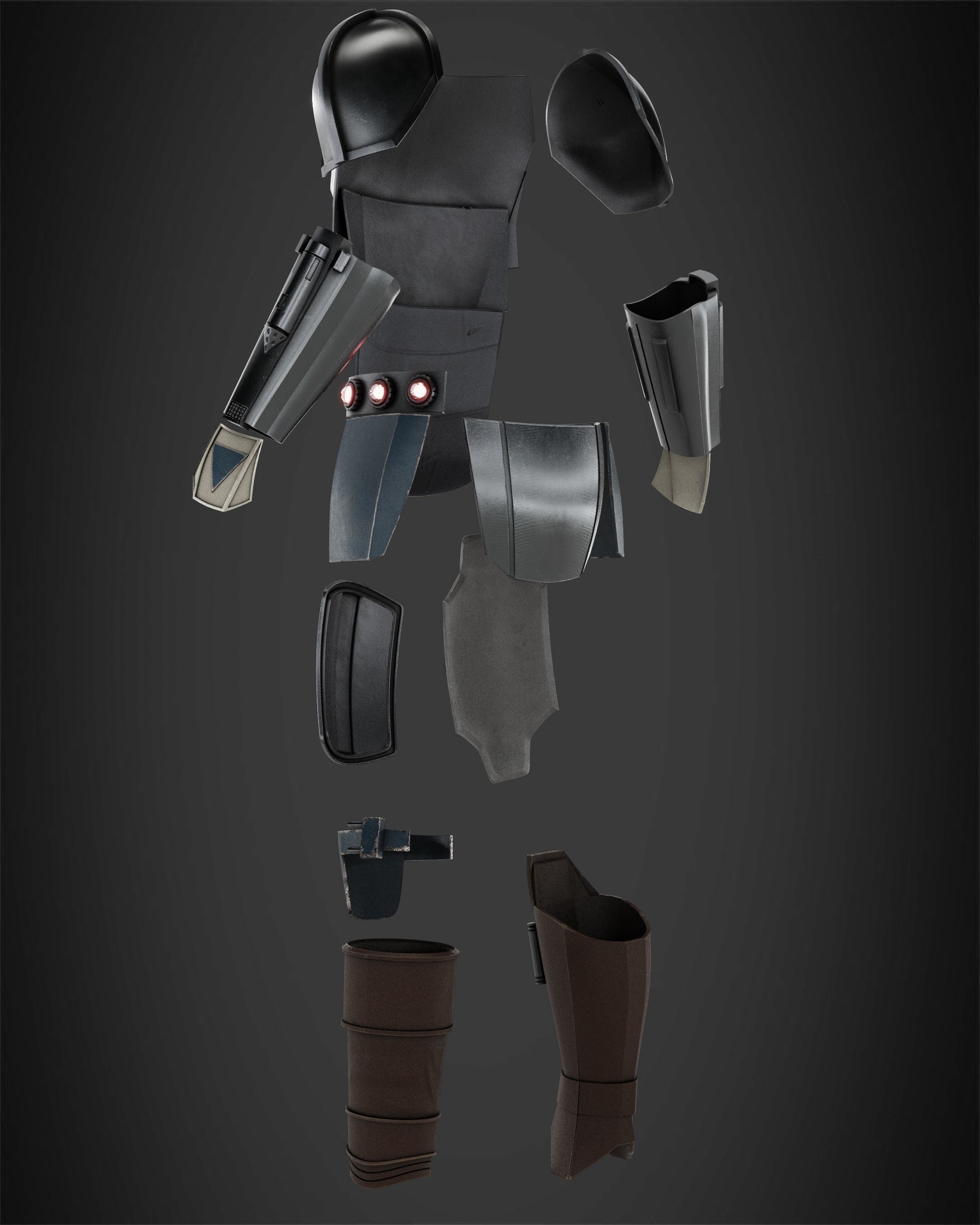 The Mandalorian Mando Armor for Cosplay 3D print model_5