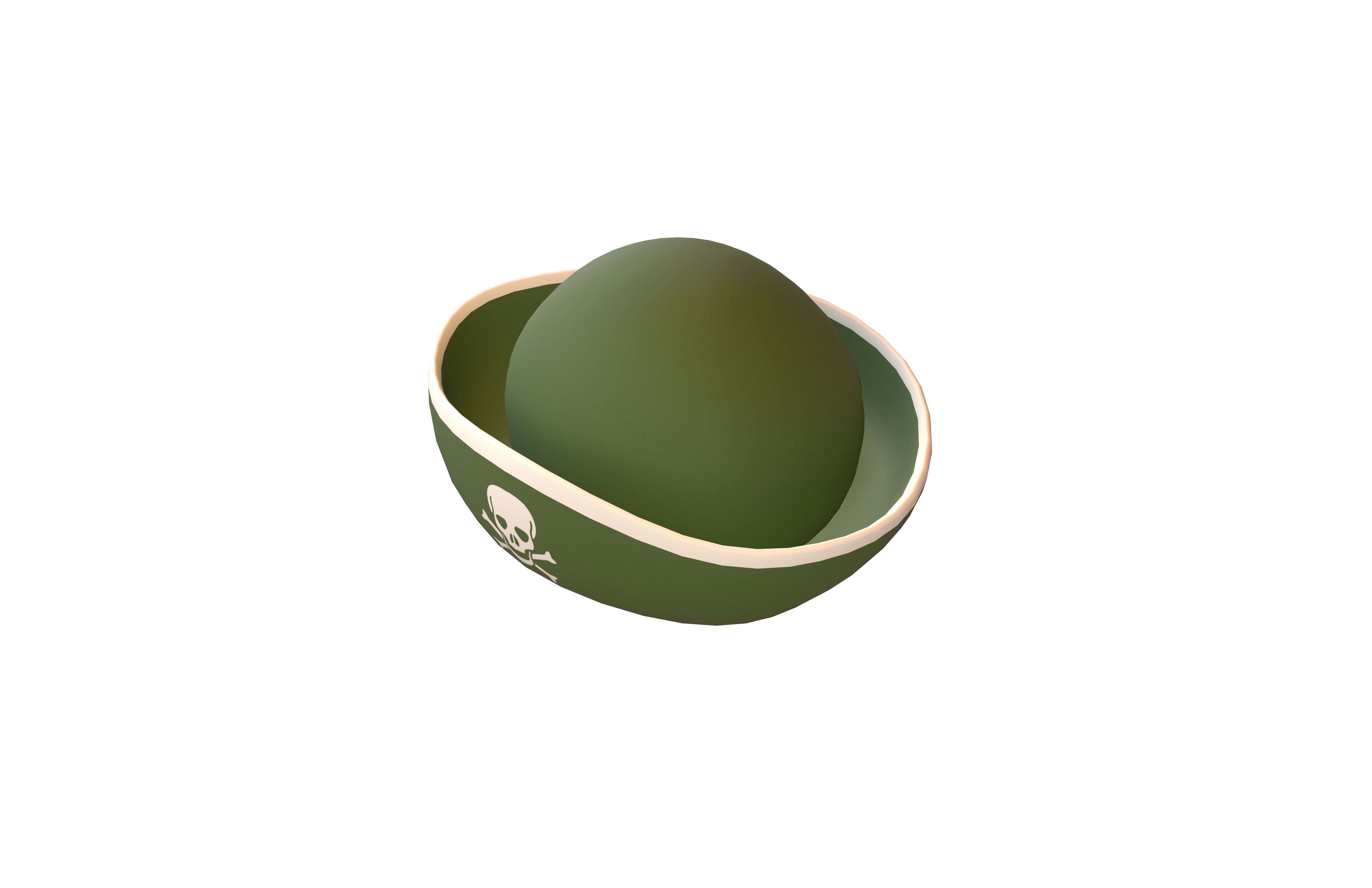 Pirate Hat V1 006 Low-poly 3D model_3