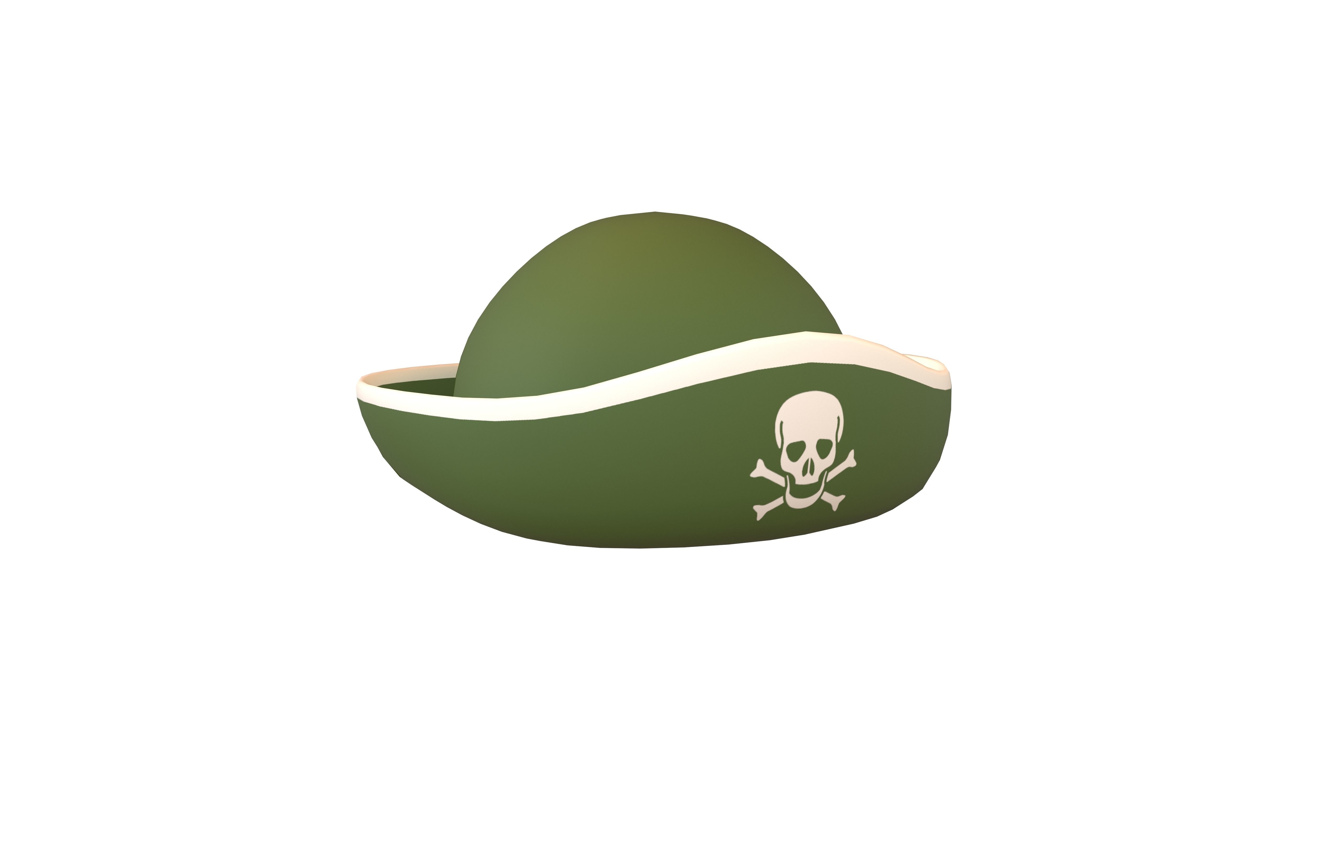 Pirate Hat V1 006 Low-poly 3D model_1