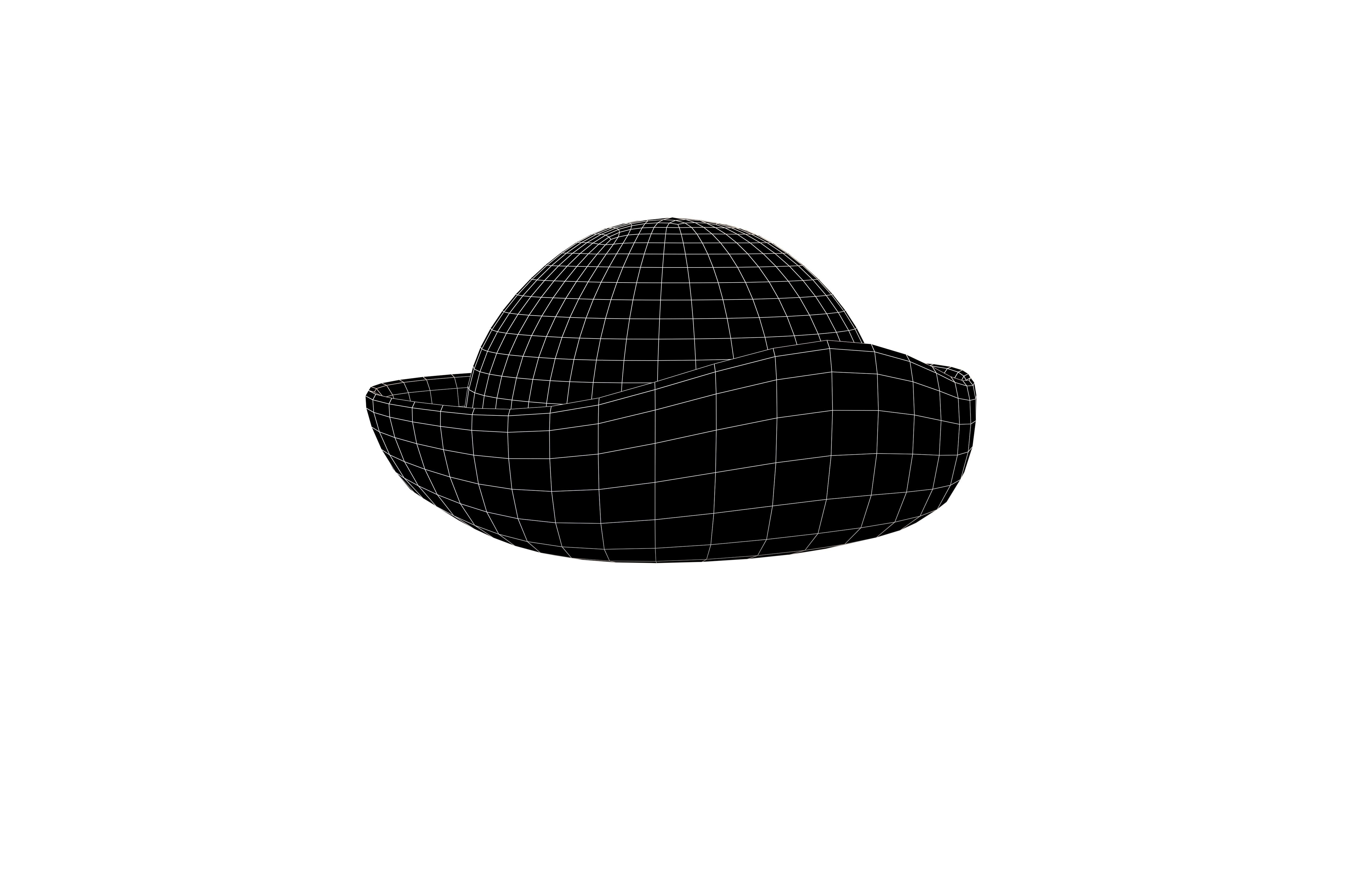 Pirate Hat V1 006 Low-poly 3D model_5
