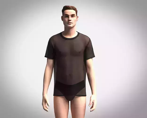 Tshirt with Mesh Fabric