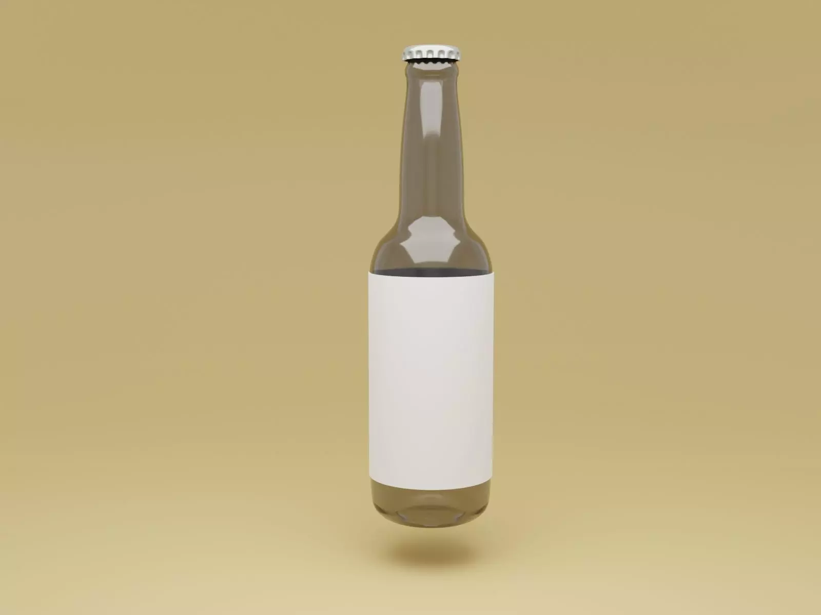 Mockup Bottle Beer 3D model_0