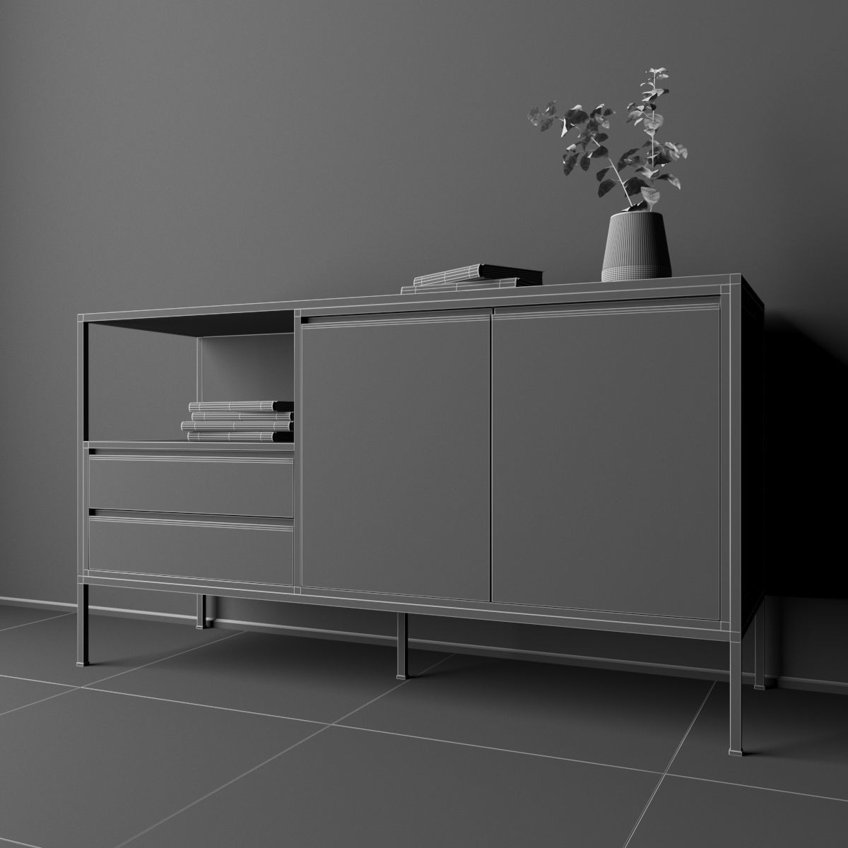 WAYAMPI Sideboard by Maisonsdumonde 3D model_7