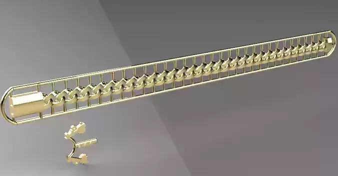 cuban bracelet chain ready to print