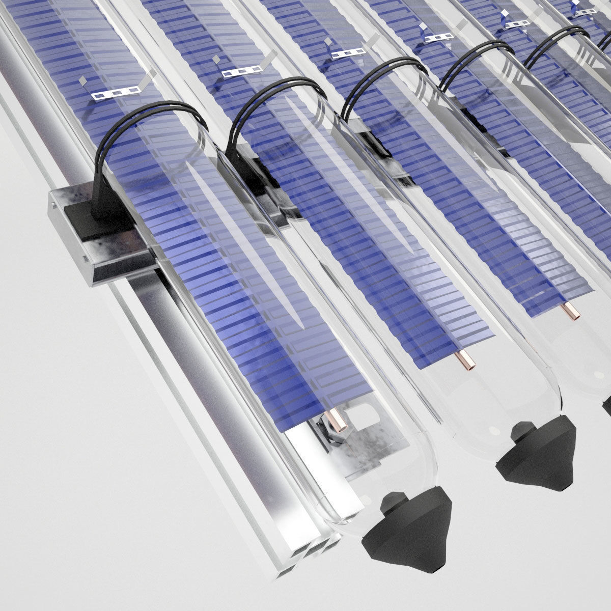 Vacuum Tube Solar Collector 3D model_8