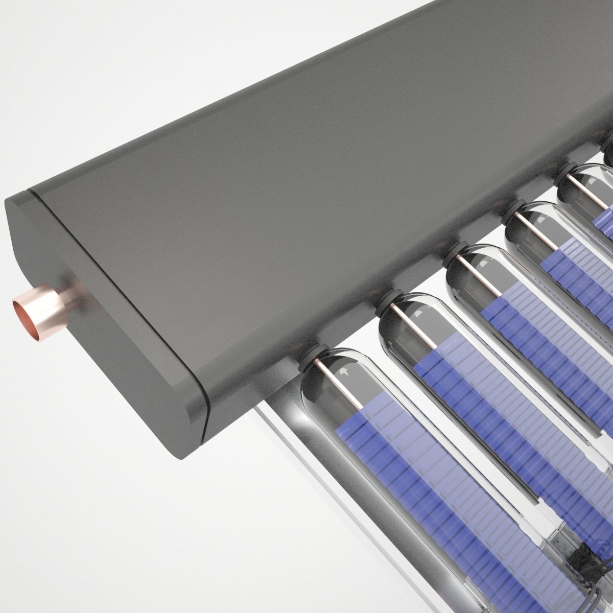 Vacuum Tube Solar Collector 3D model_10