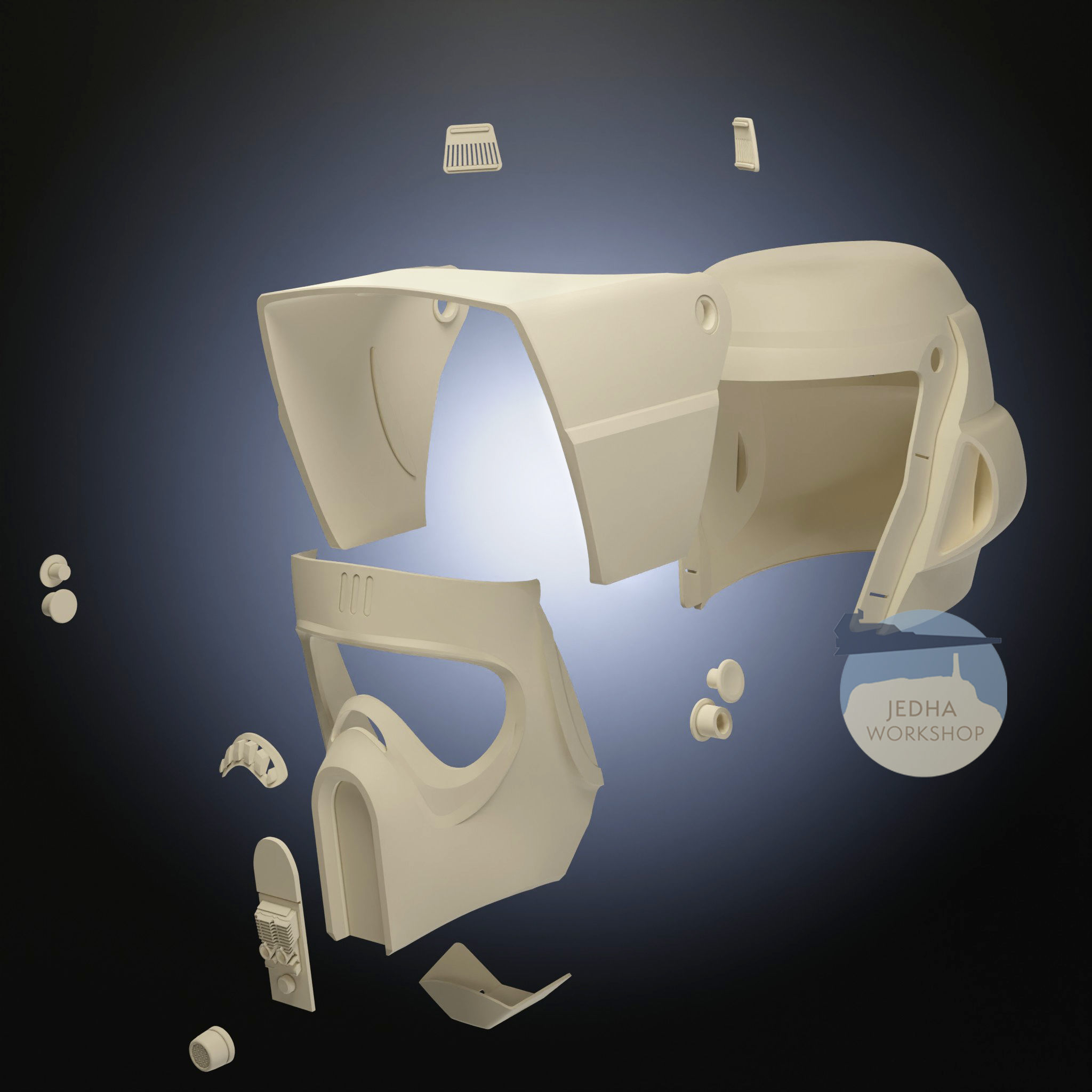 Biker Scout Full Armour 3D Print Files STL Star Wars 3D print model_10