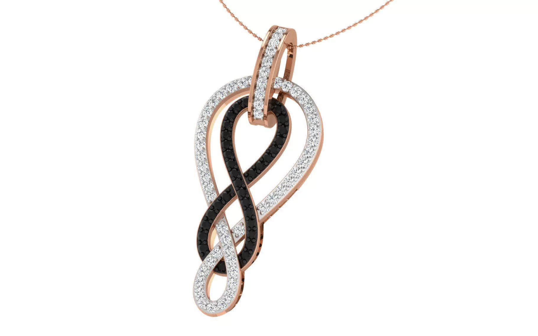 Women pendant-earrings set 3dm stl render detail 3D print model_0